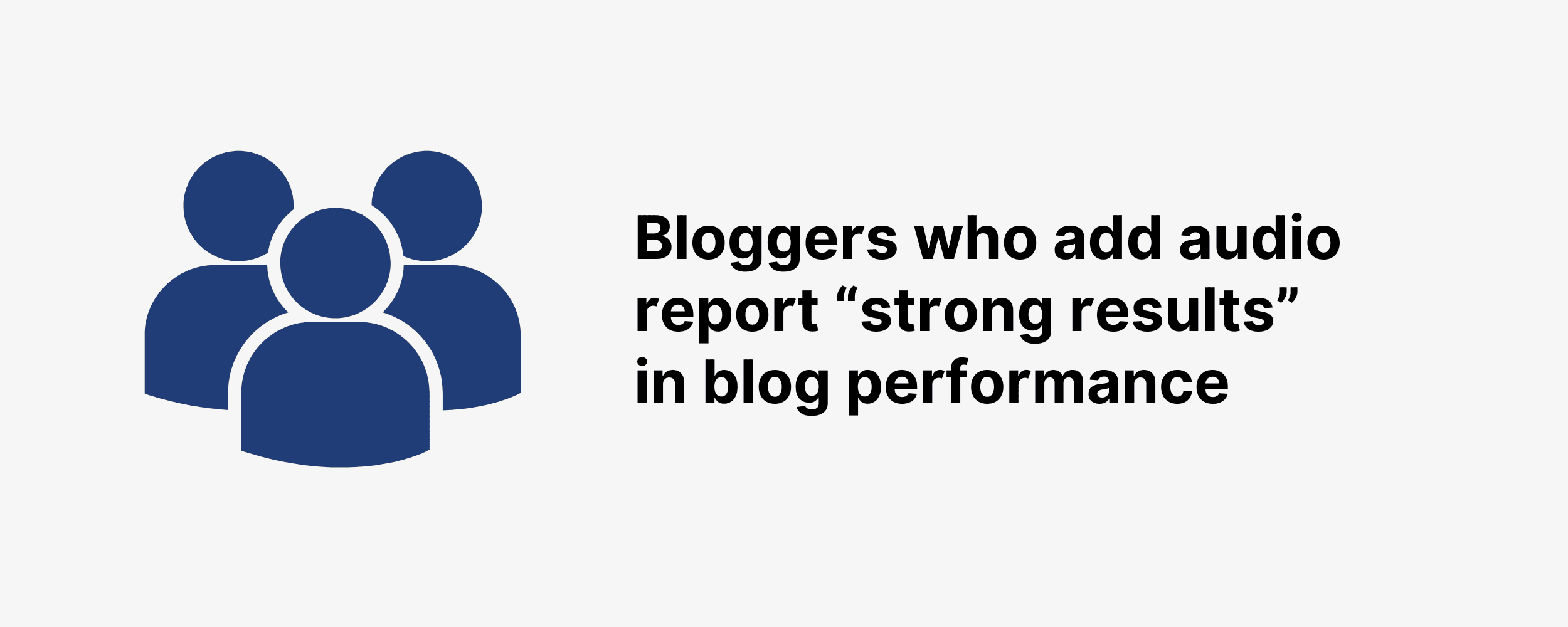 bloggers who add audio report strong results in blog performance