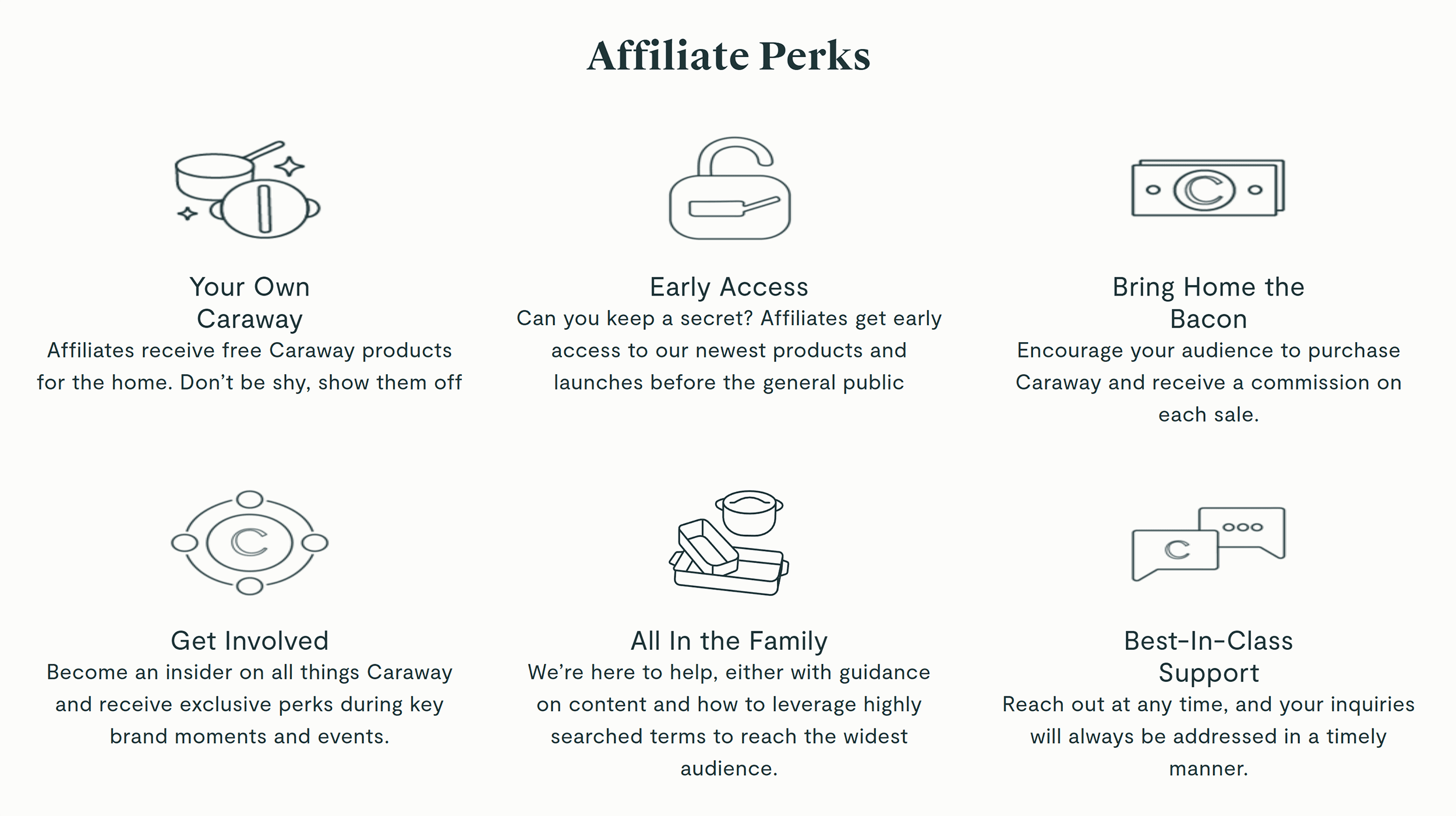 Caraway – Affiliate Perks Caraway – Affiliate Perks