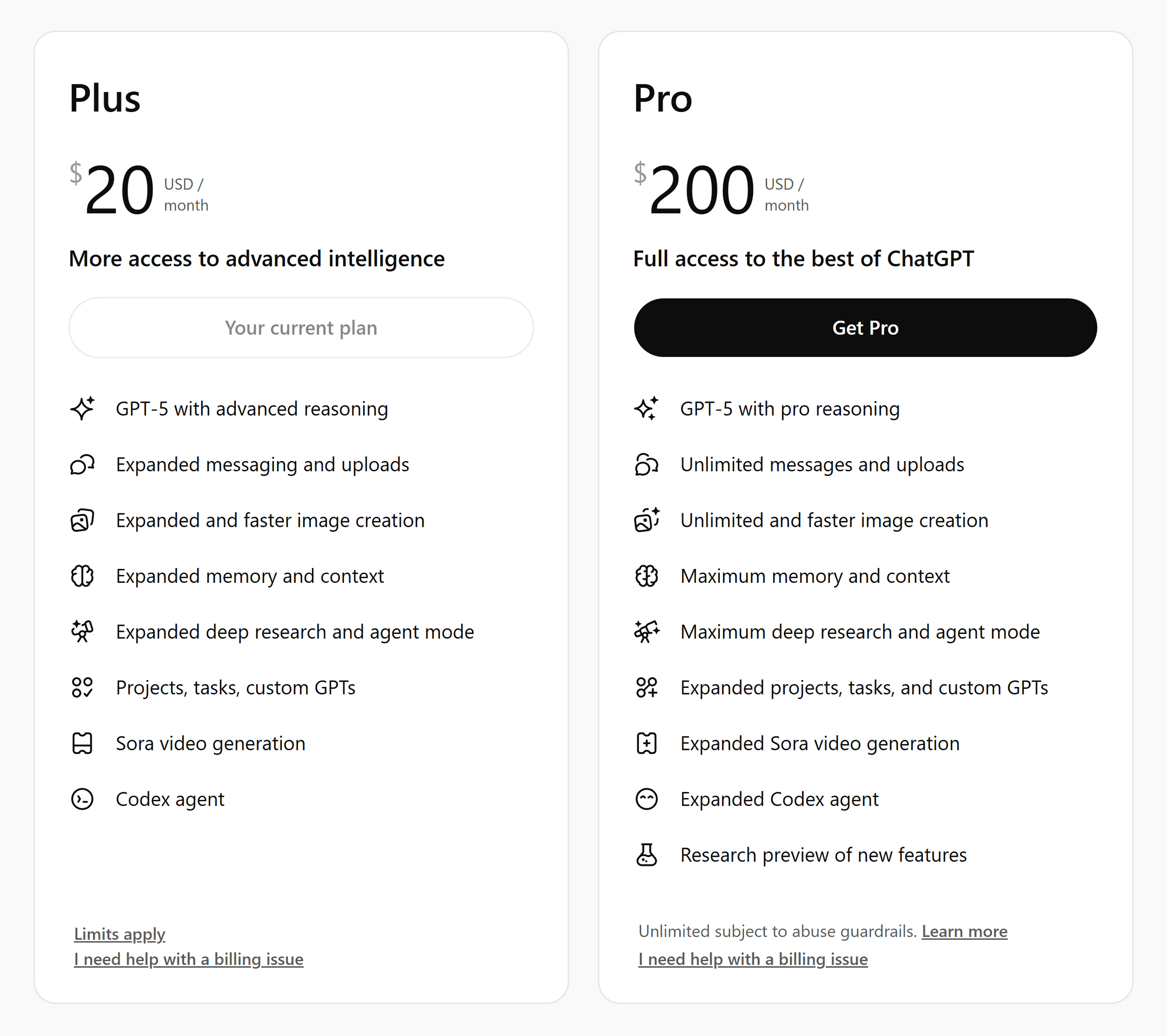 ChatGPT – Pricing ChatGPT – Pricing