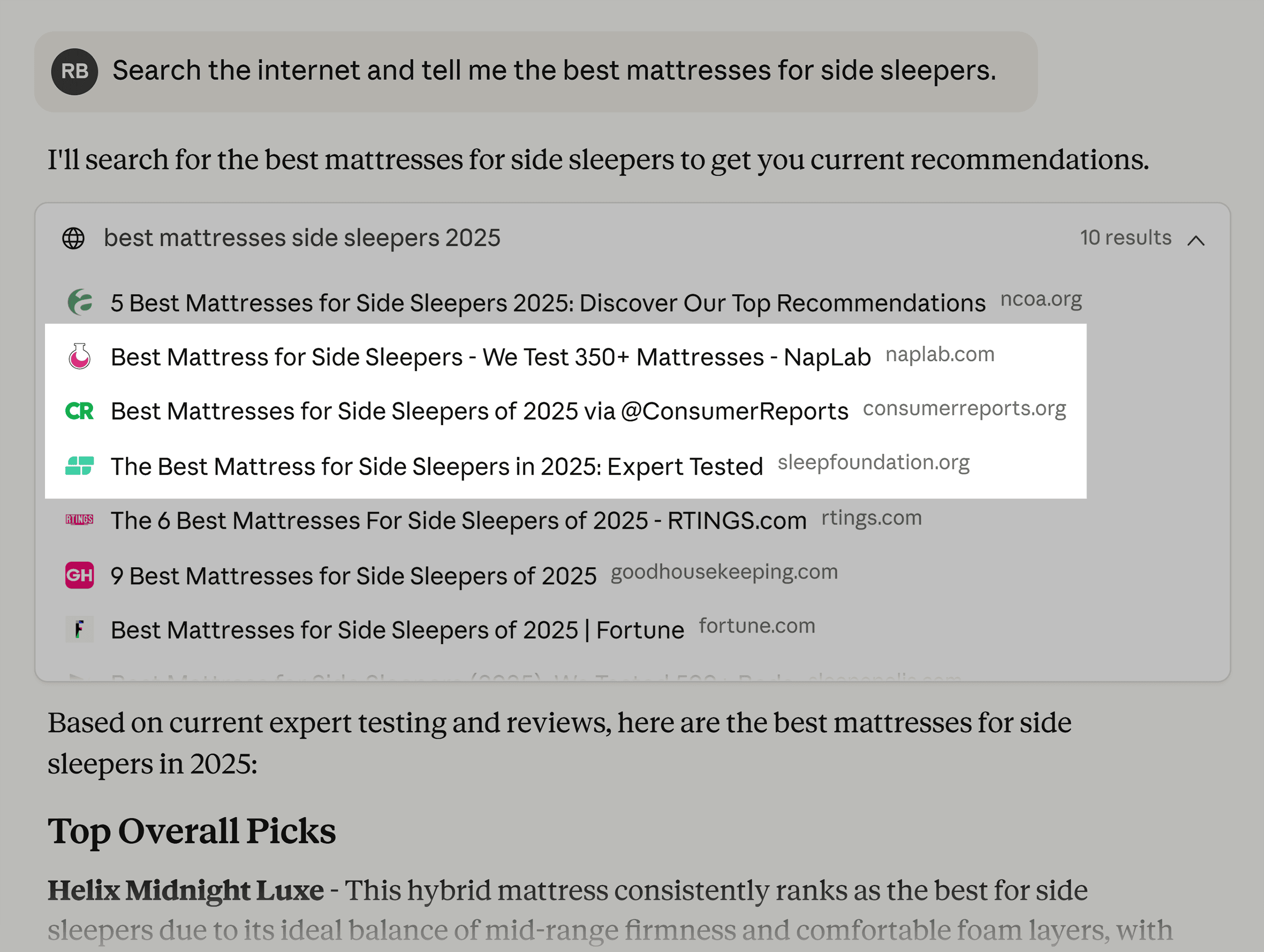 Claude – Data backed recommendations Claude – Data backed recommendations