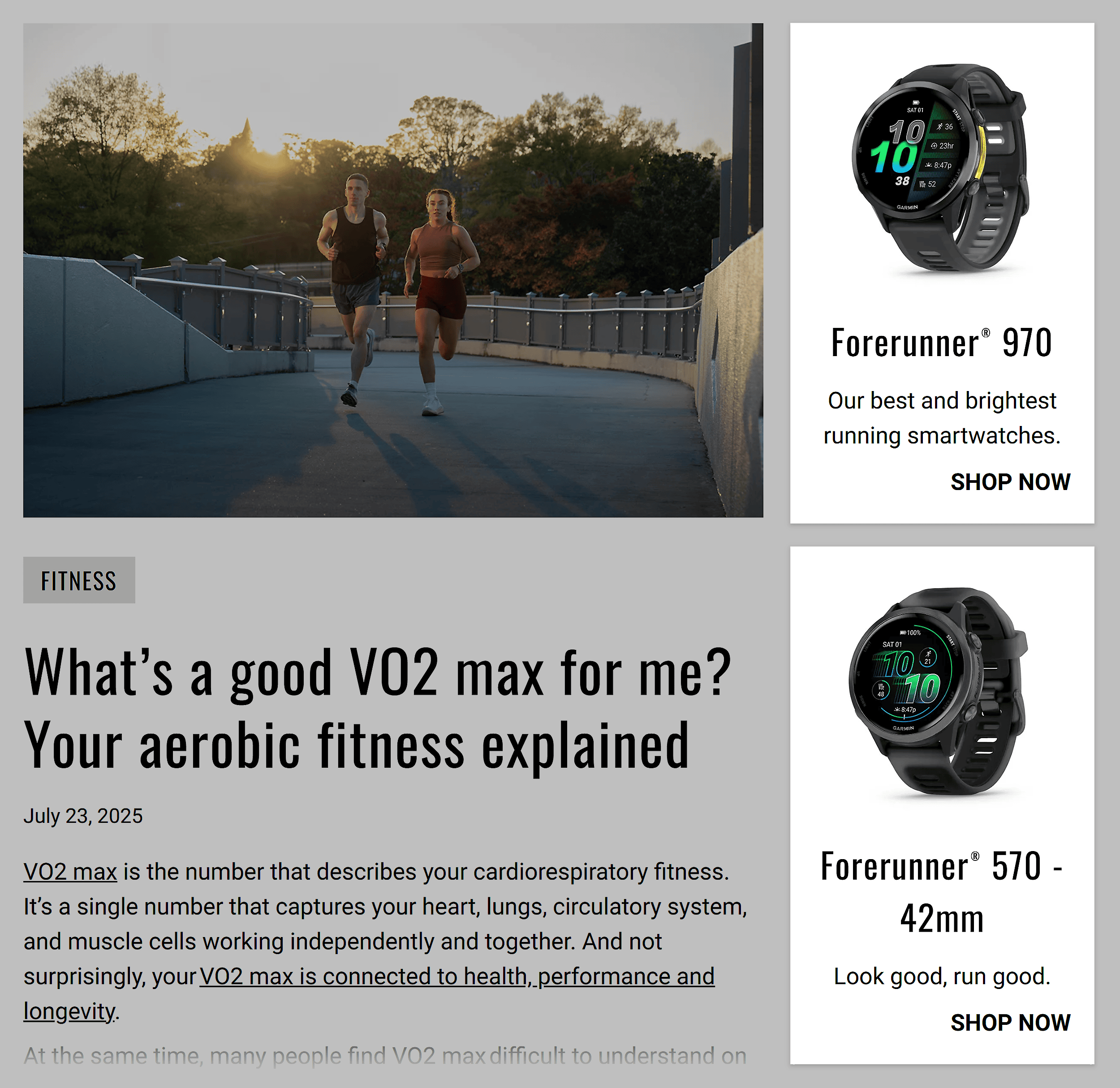 Garmin Blog – Sidebar CTAs to watches