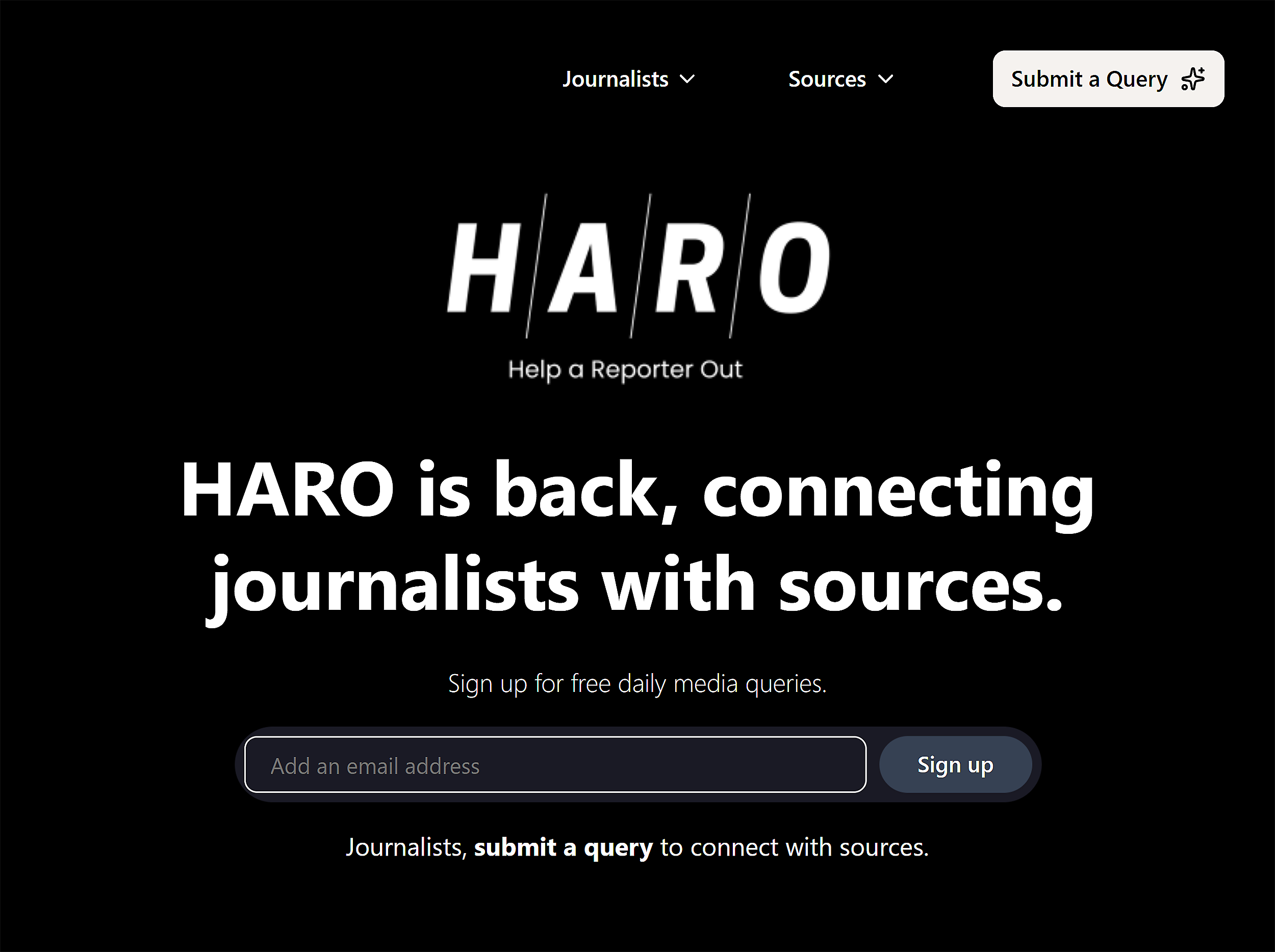 HARO – Homepage