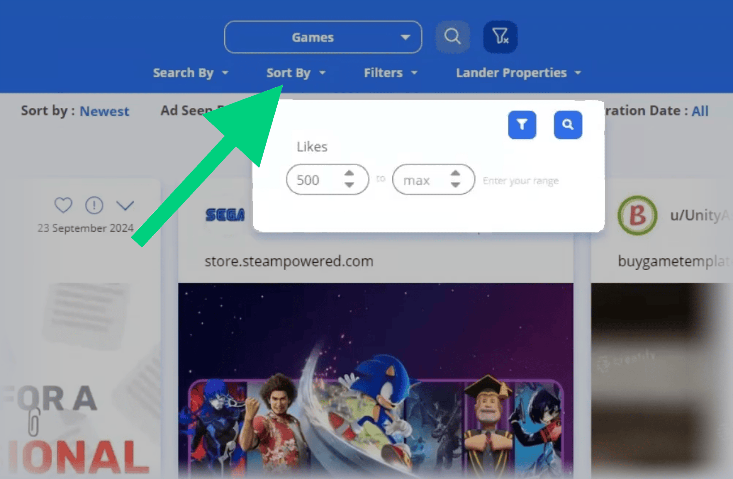 PowerAdSpy – Filter with Likes PowerAdSpy – Filter with Likes