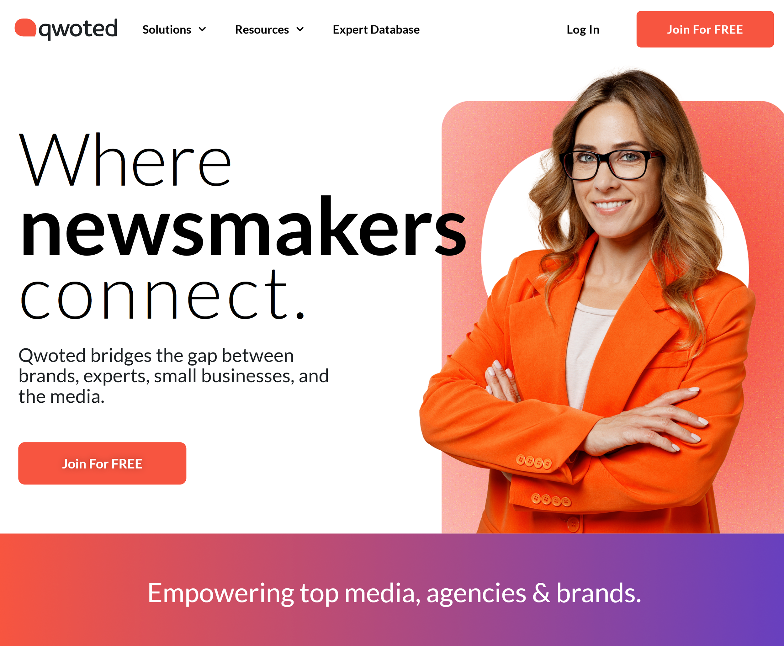 Qwoted – Homepage