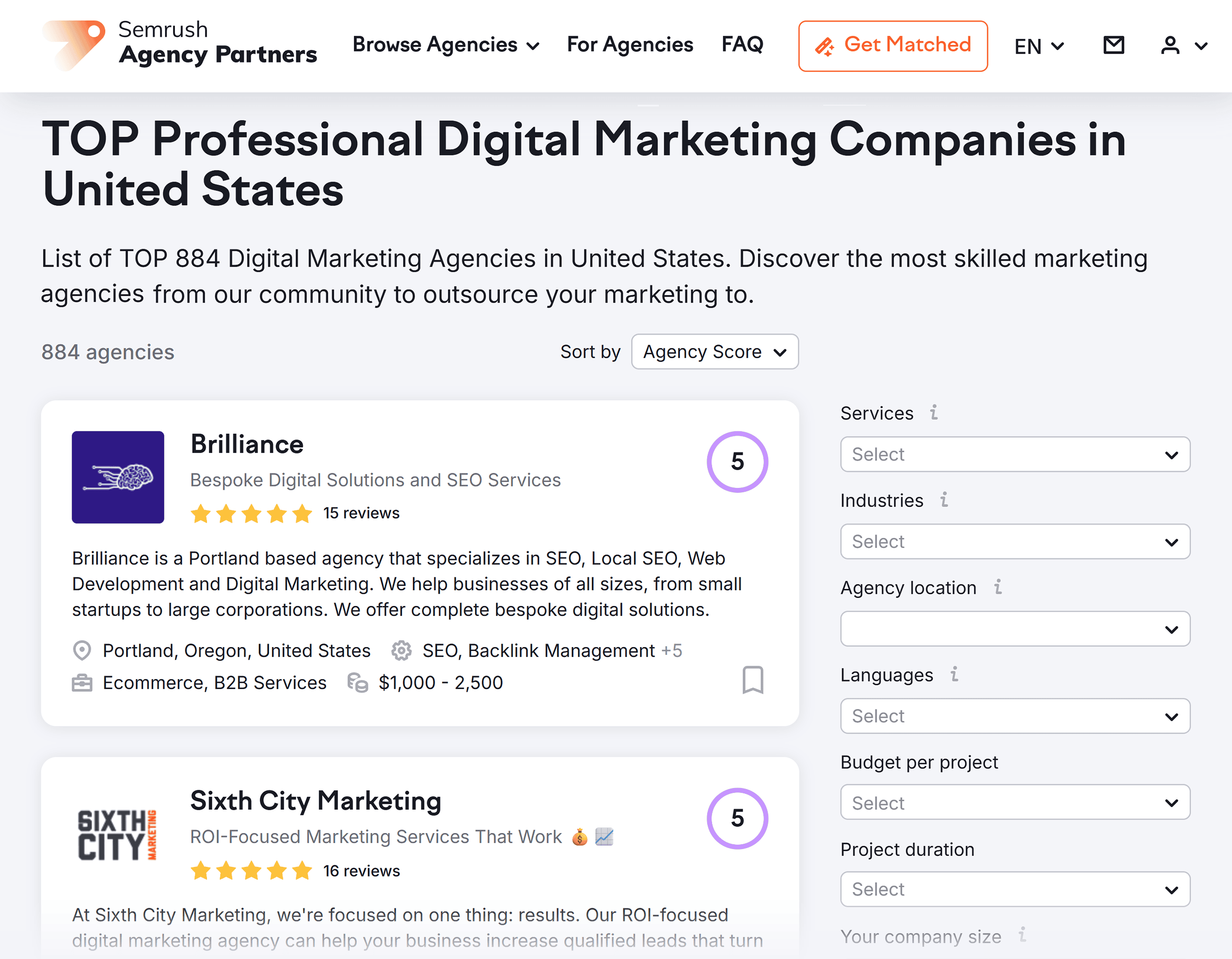 Semrush – Company list – US
