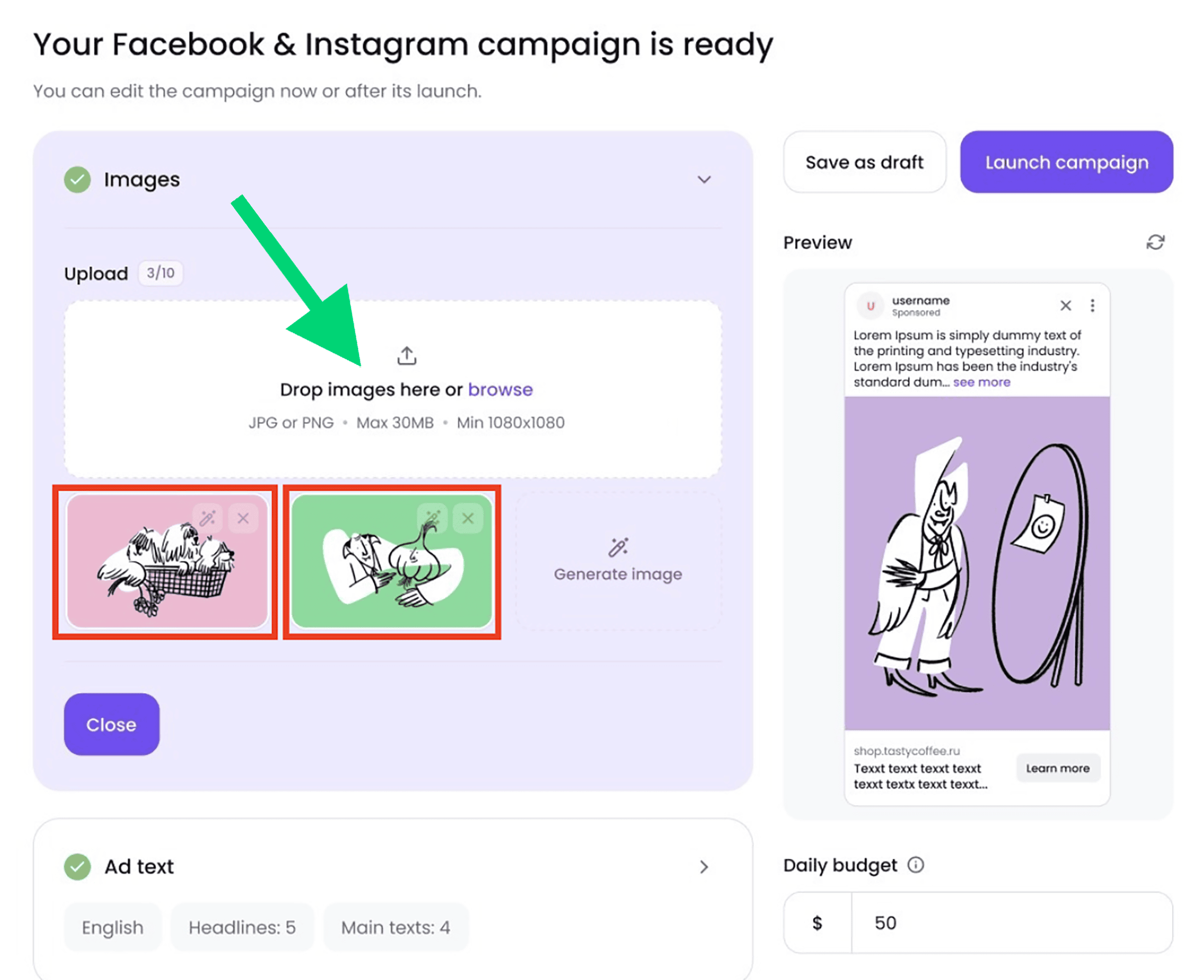 Semrush’s AI powered Ad launch assistant Semrush's AI powered Ad launch assistant