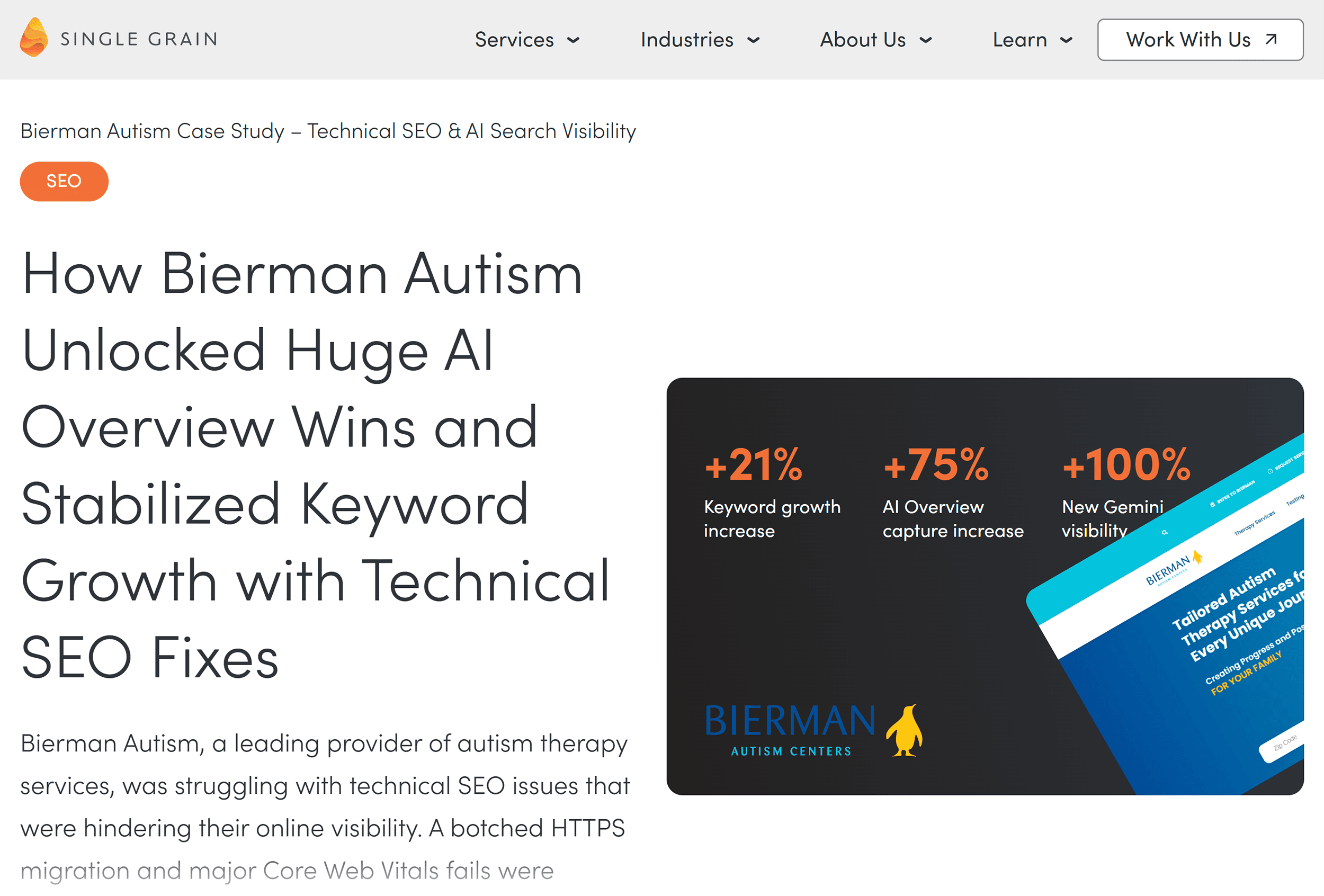 Single Grain – Case studies