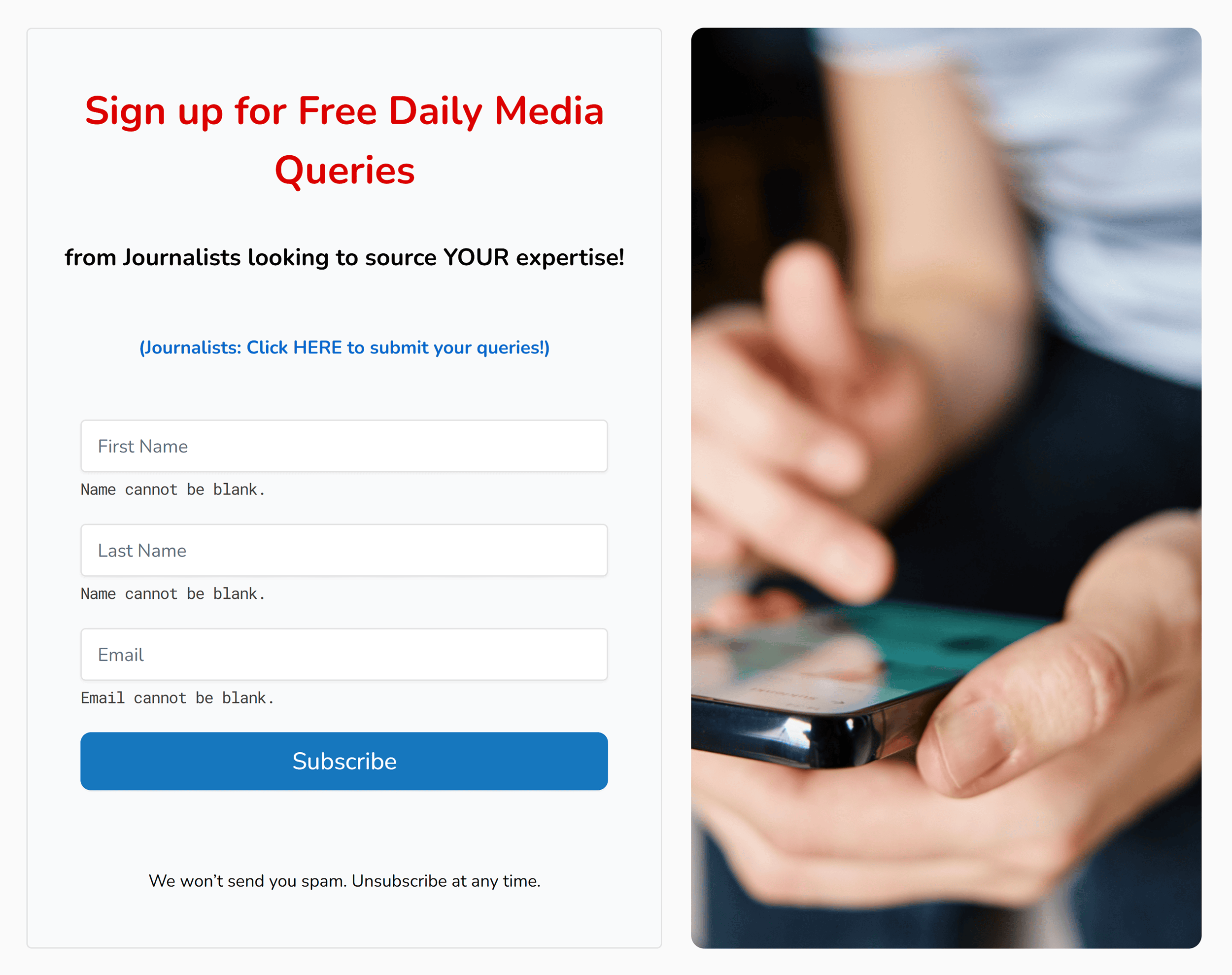 Source of Sources – Sign up for free