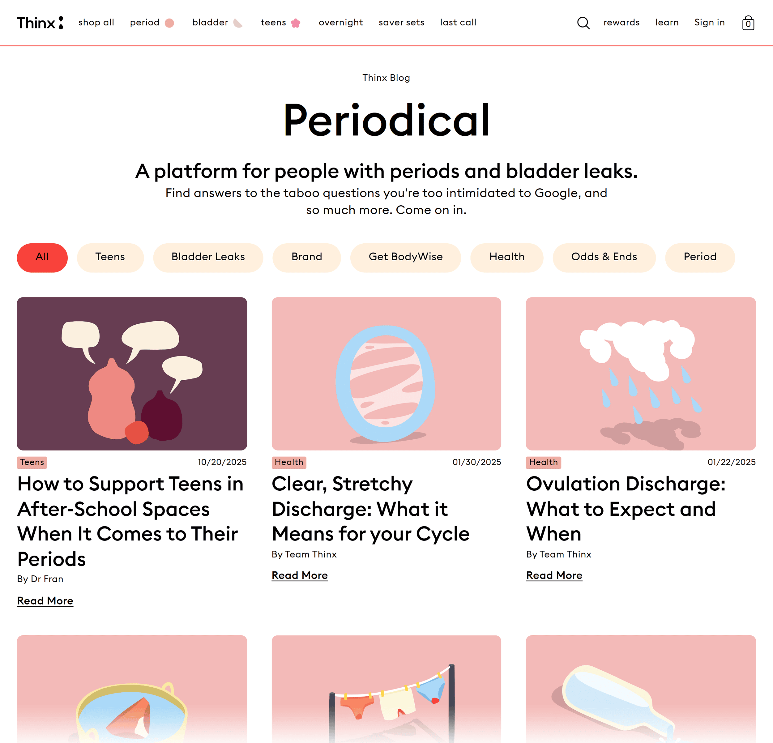 Thinx – Blog – Periodical
