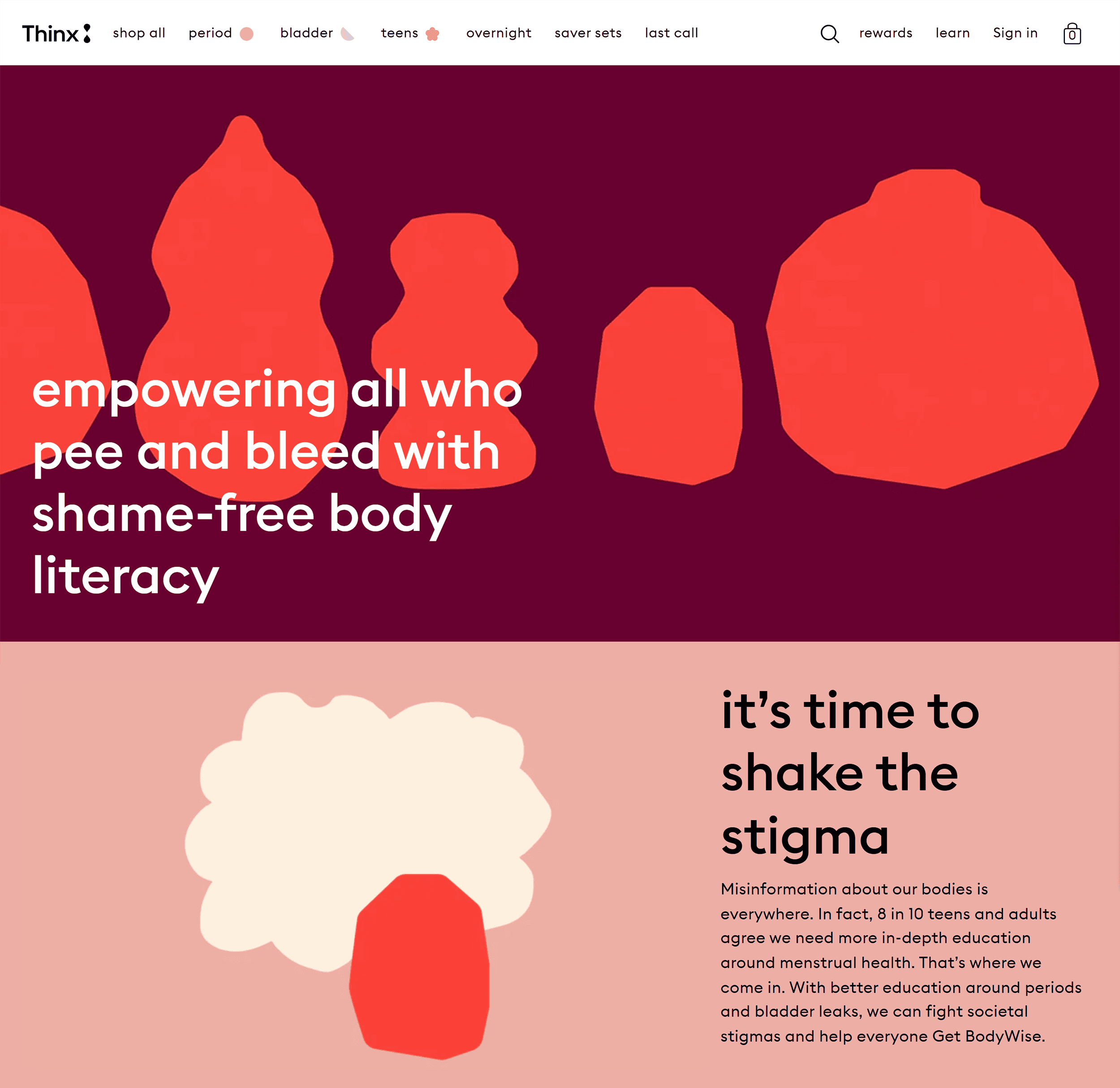 Thinx – Provide accessible information