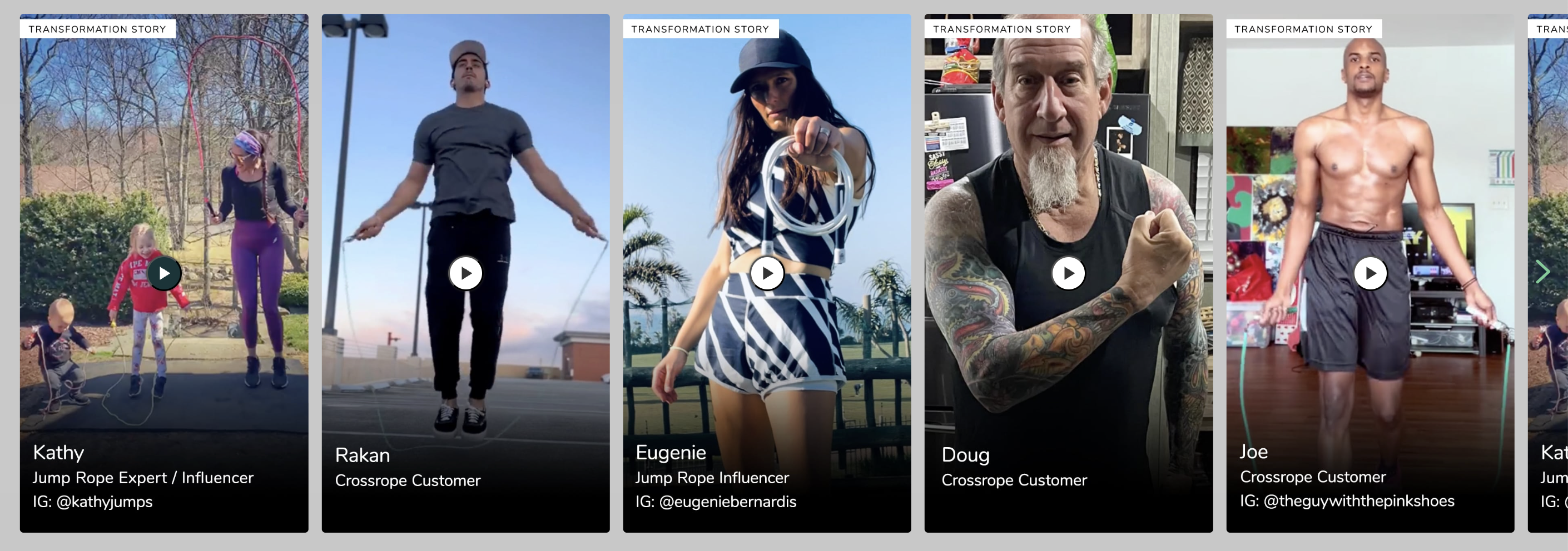 Crossrope social proof