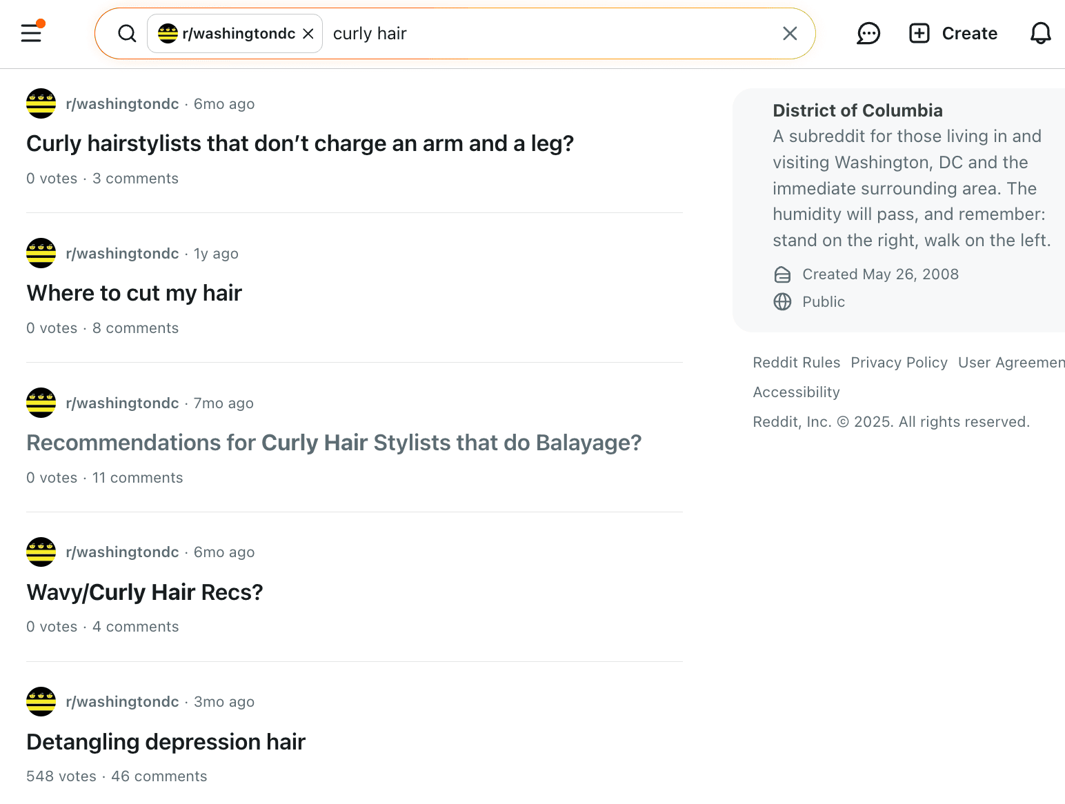 Curly Hair Questions on Reddit