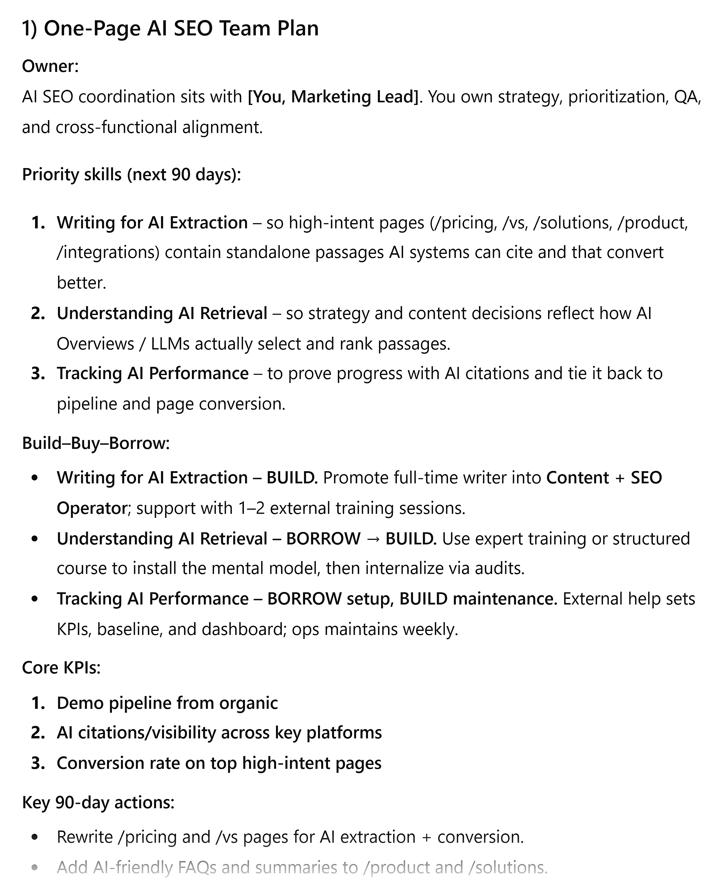 ChatGPT – One-Page Plan