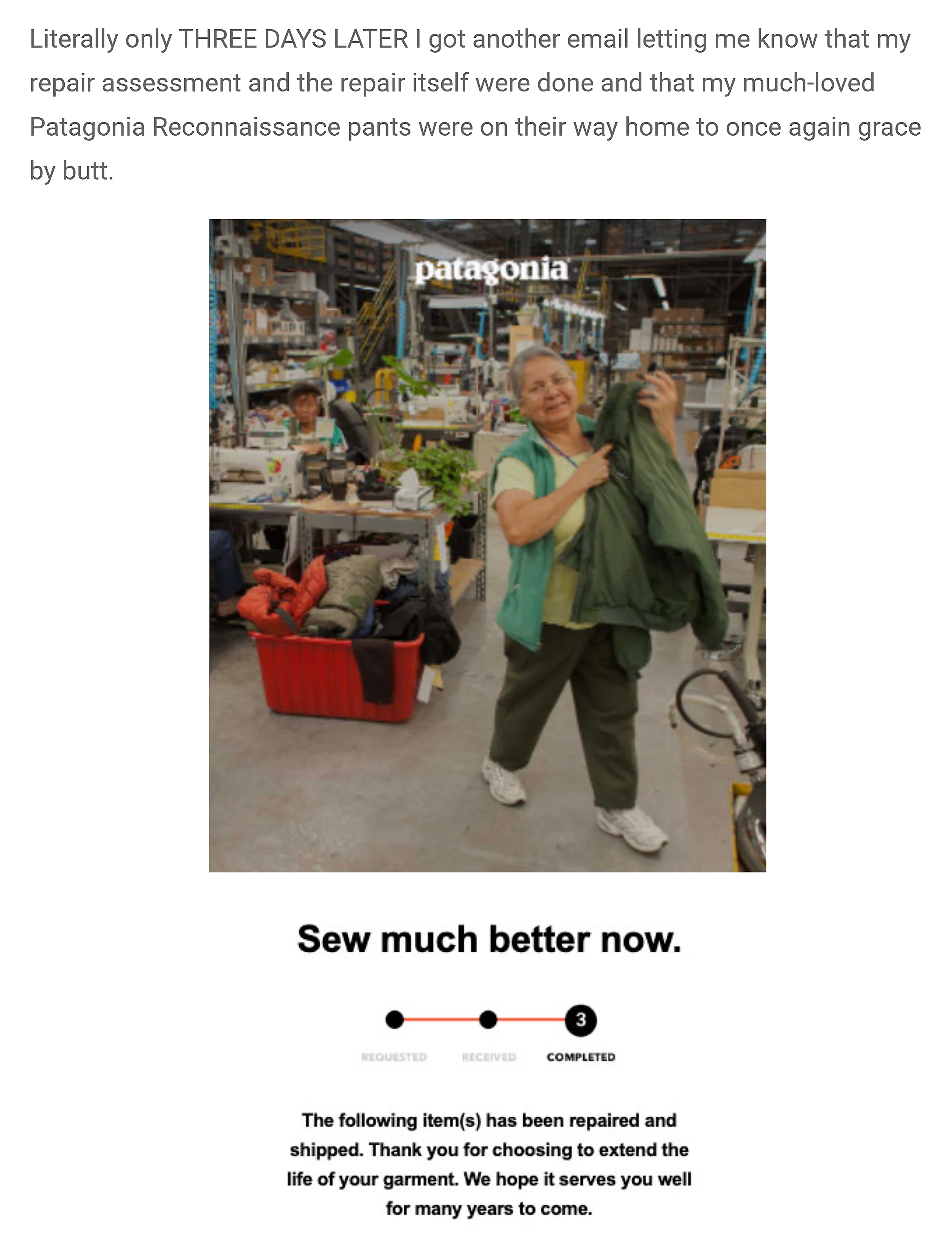 Gearist – Patagonia Repair Review