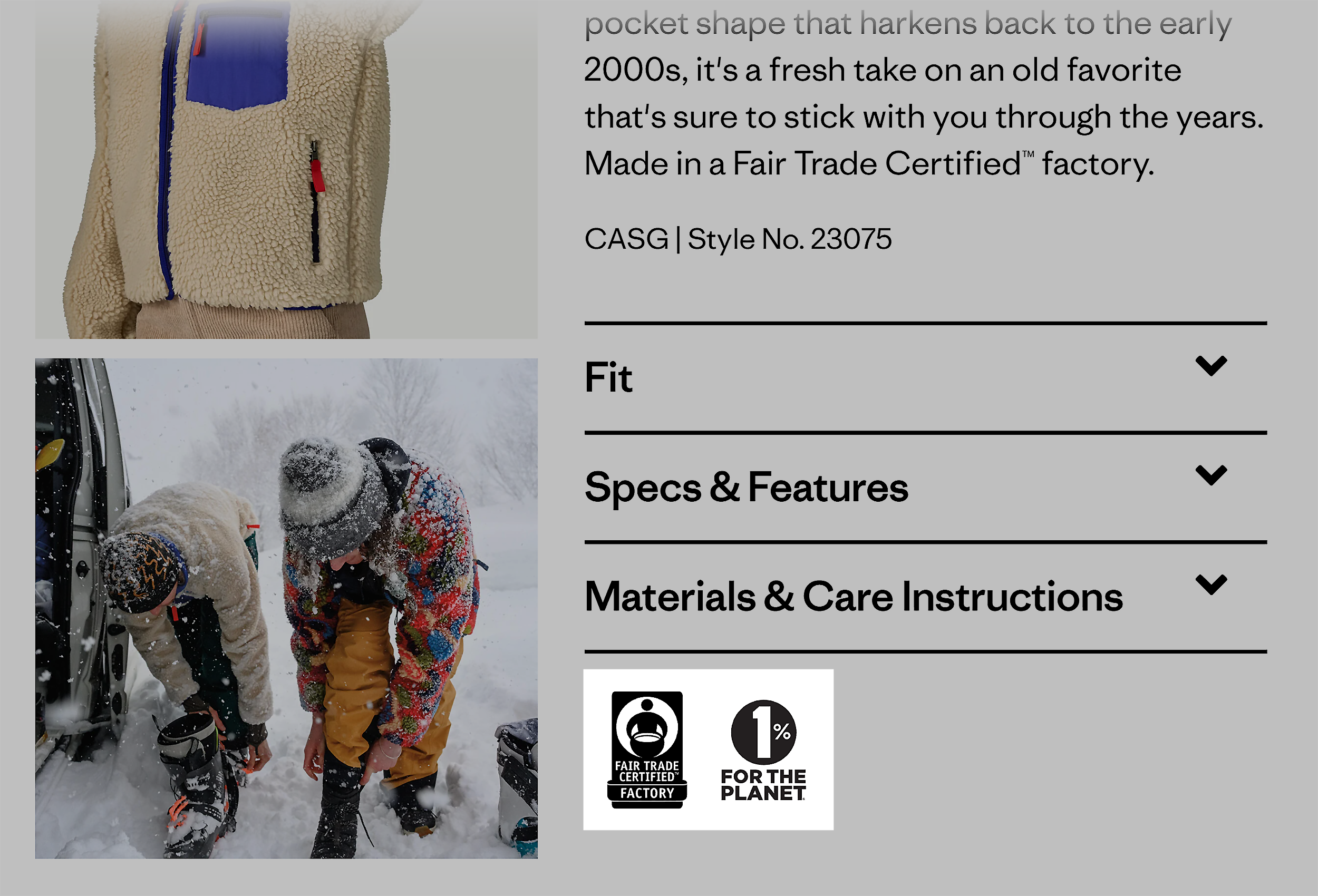 Patagonia – Sustainability Certs