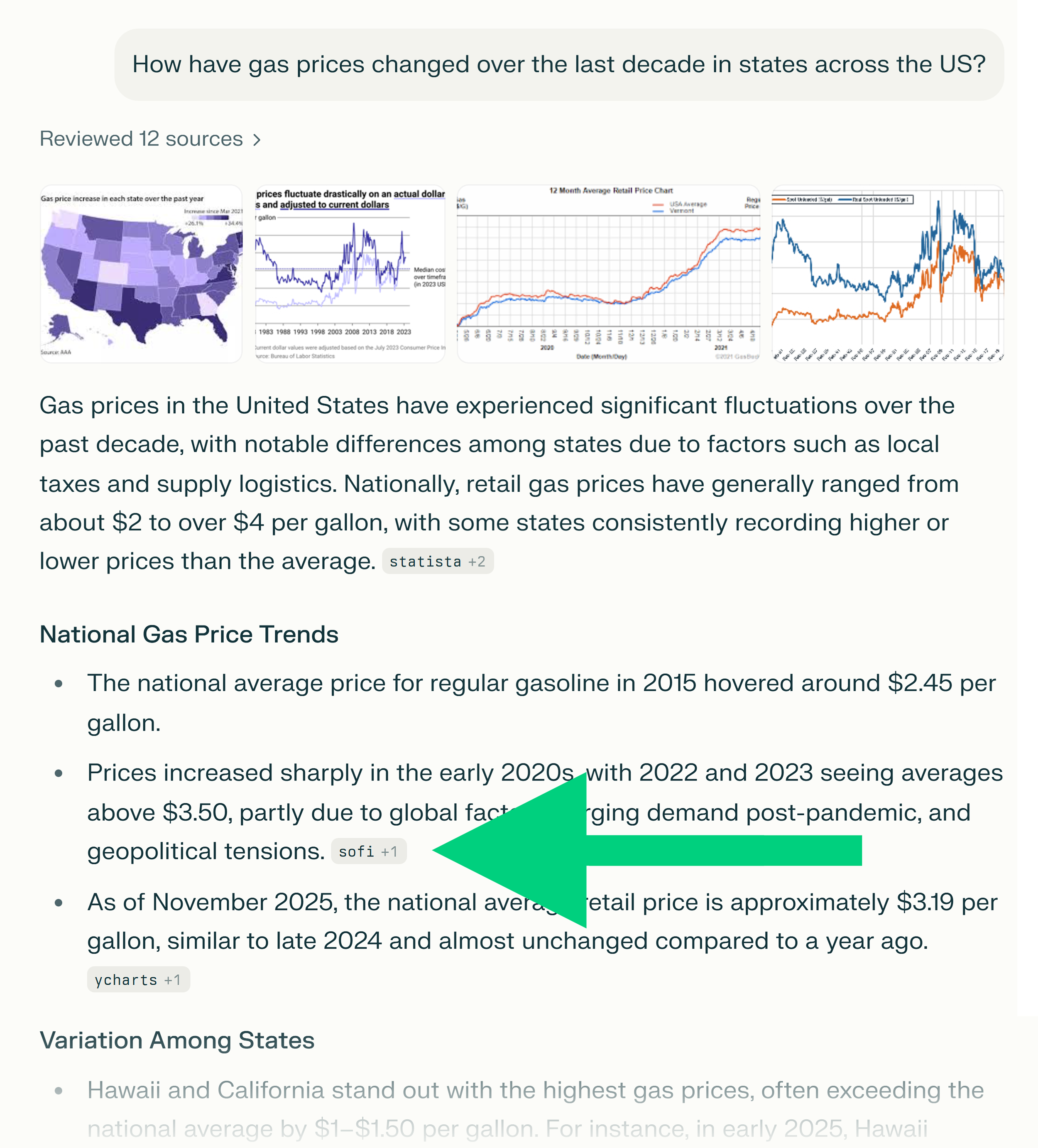 Perplexity – SoFi citation references