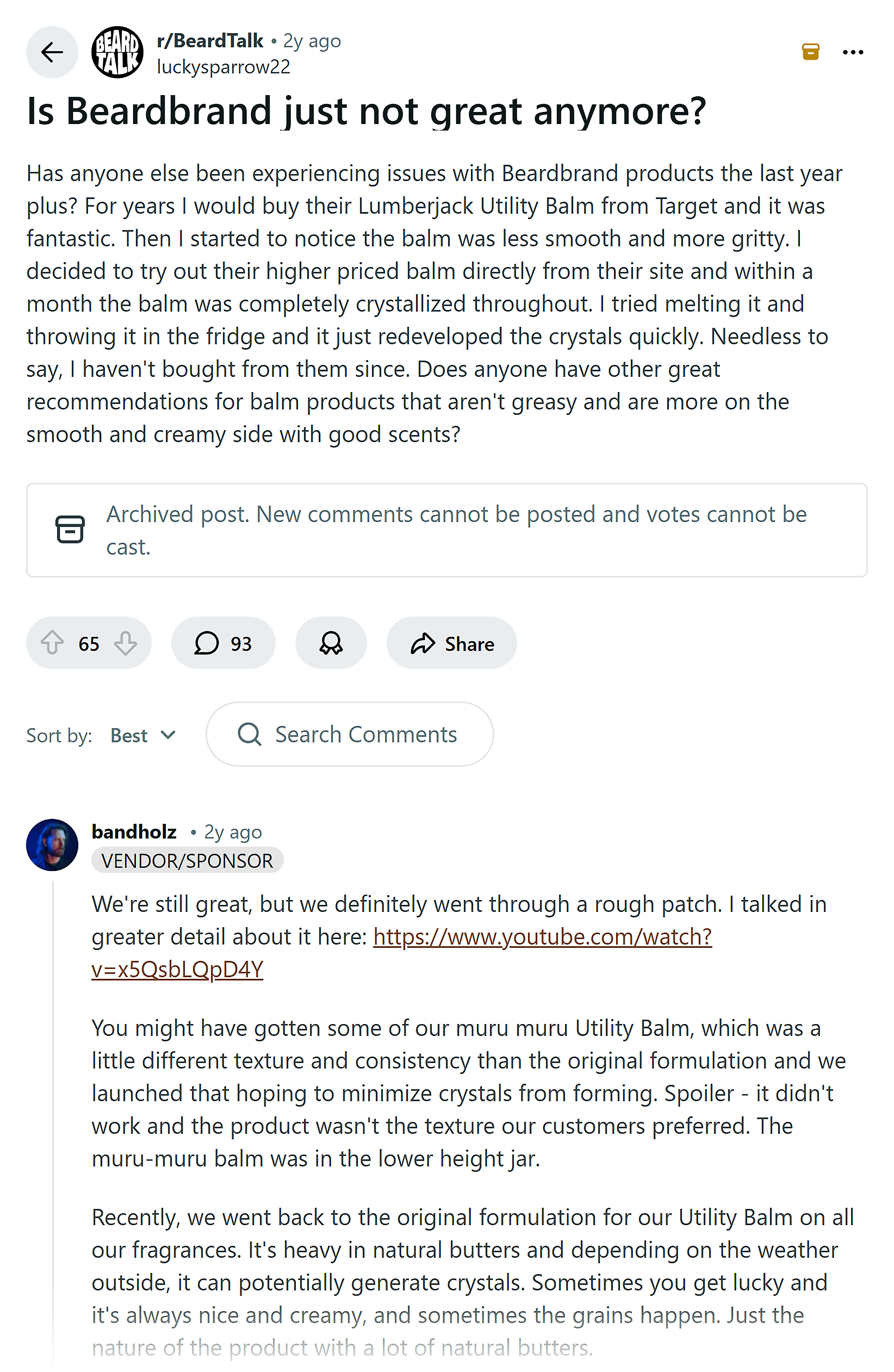 Reddit &ndash; Handle criticism transparently