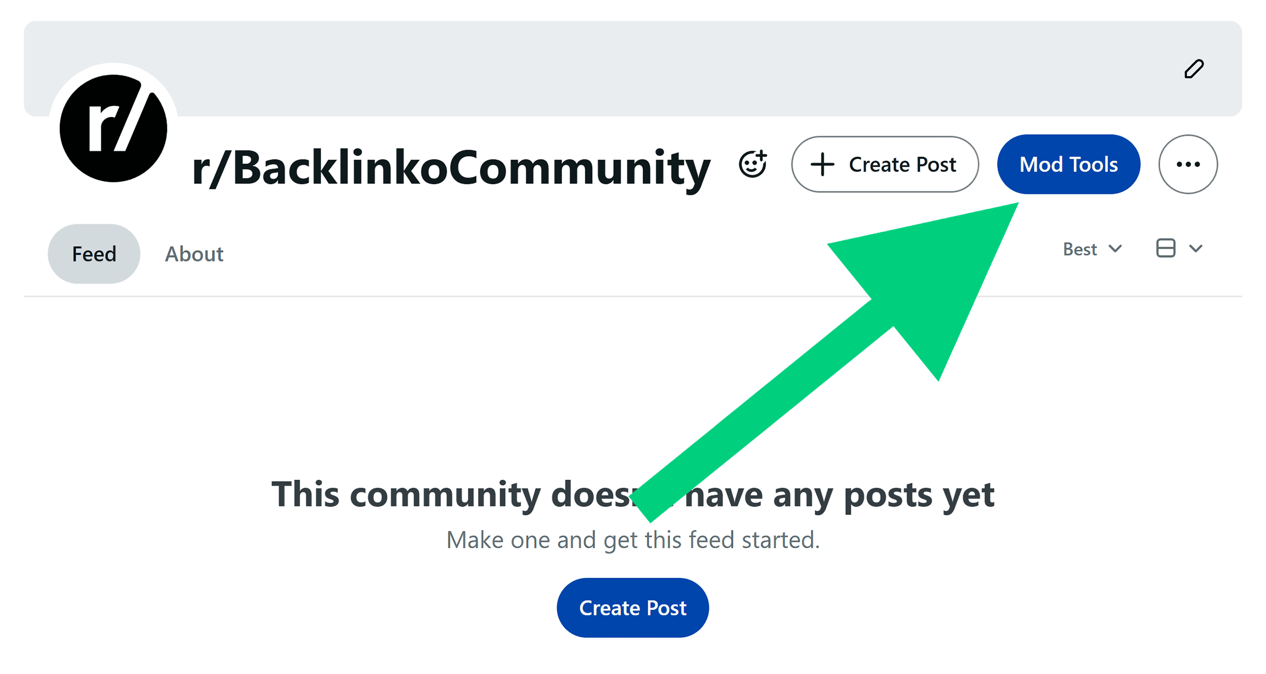 Reddit &ndash; r/BacklinkoCommunity &ndash; Mod Tools