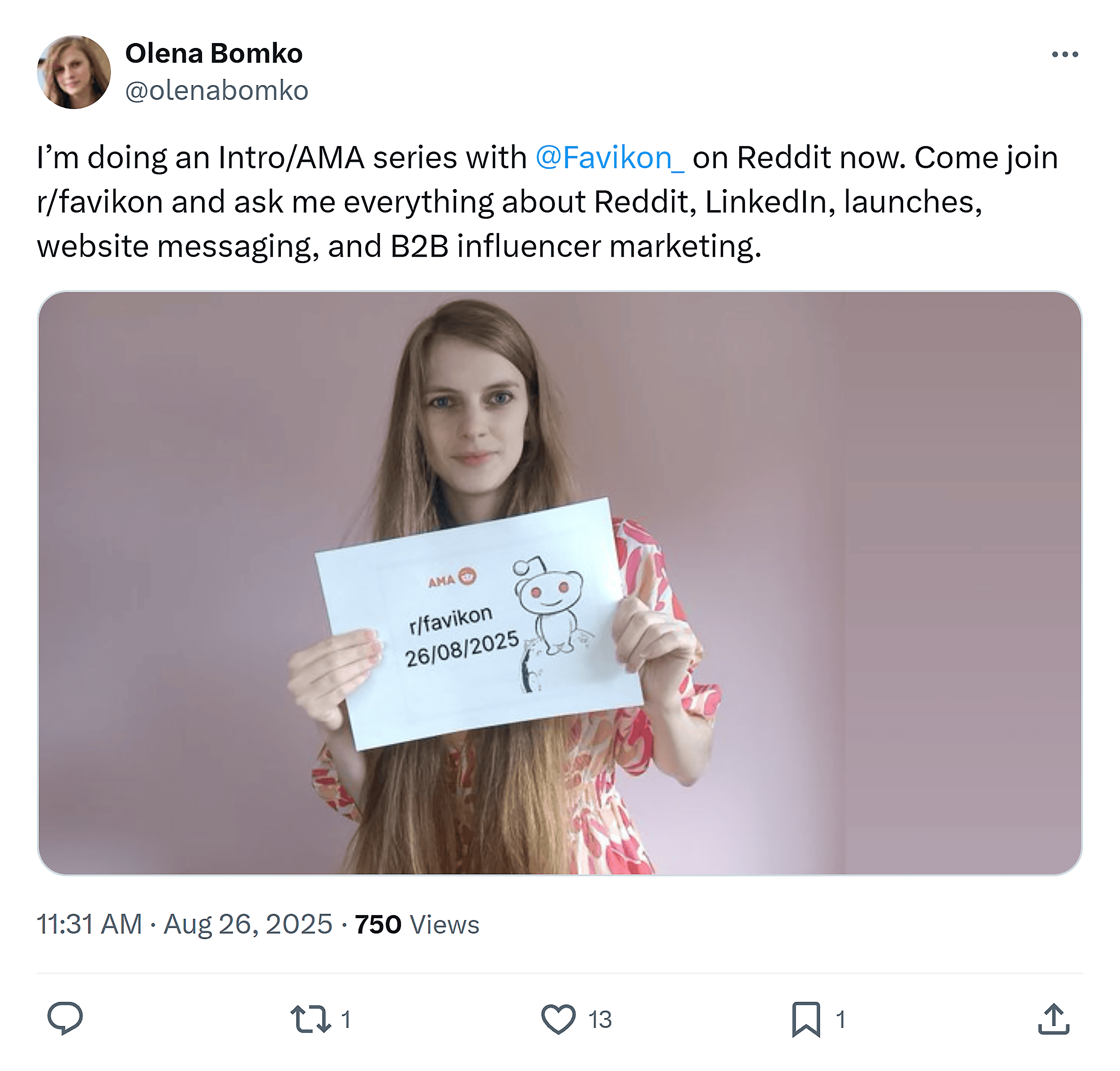 X &ndash; Olena Bomko &ndash; Status