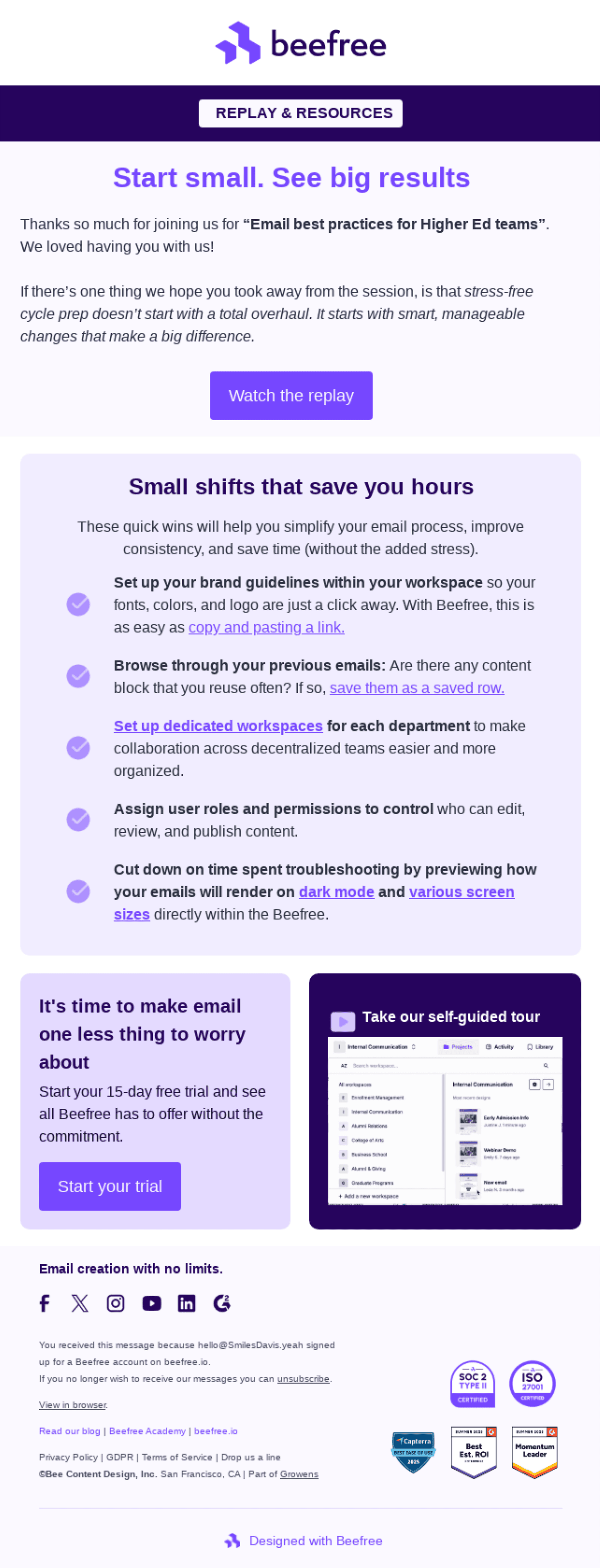 Email from Beefree Email from Beefree