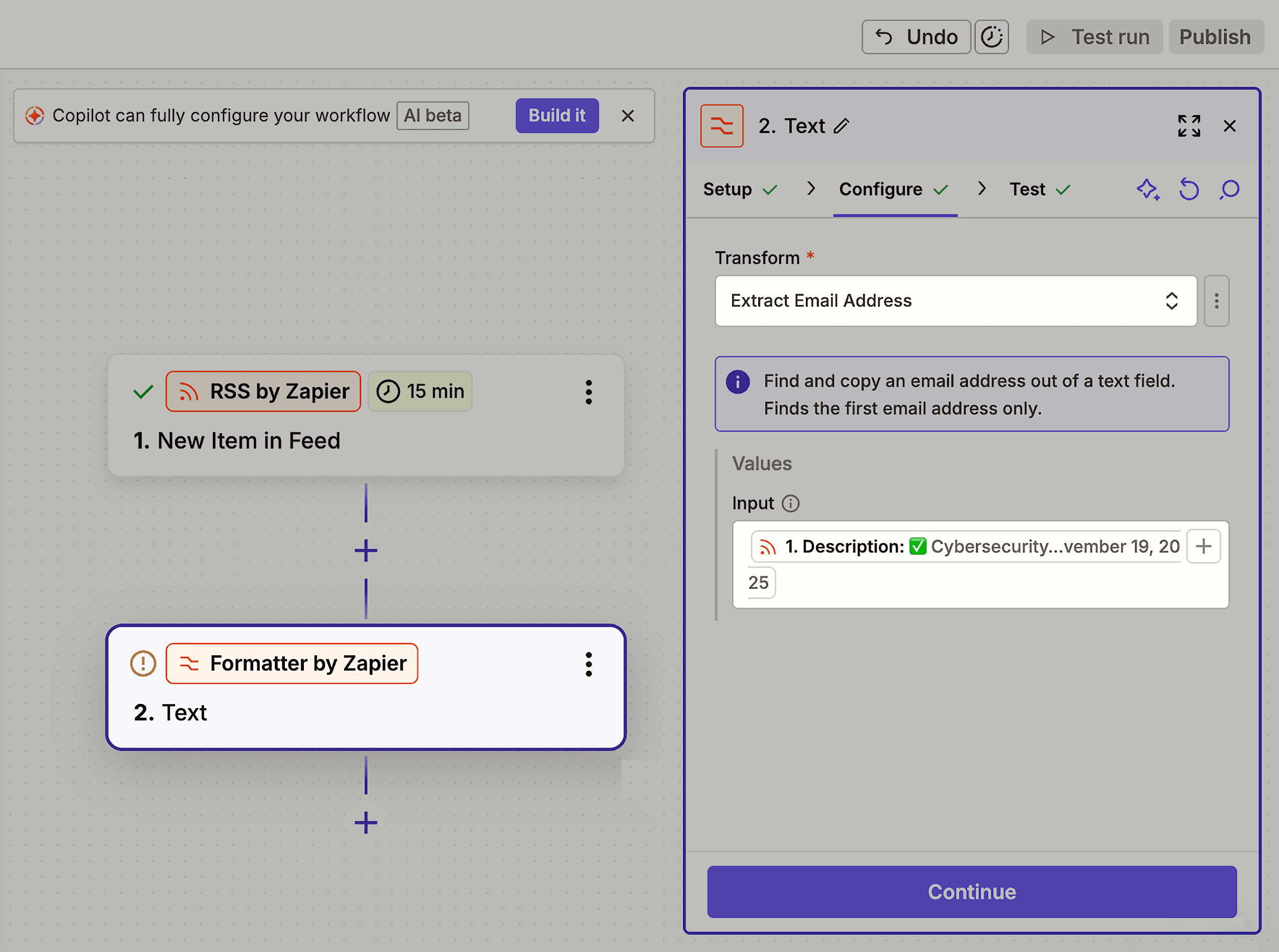 Extract email address Extract email address