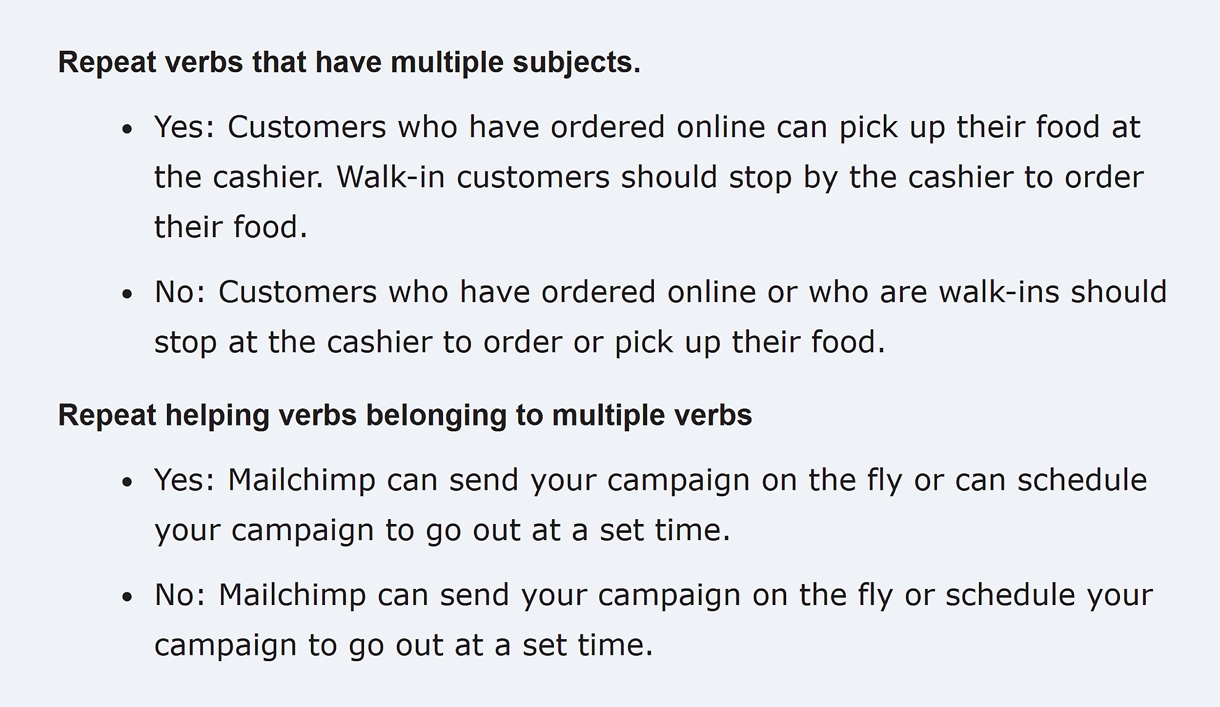 Mailchimp &ndash; Content Style Guide &ndash; Best brand voice examples
