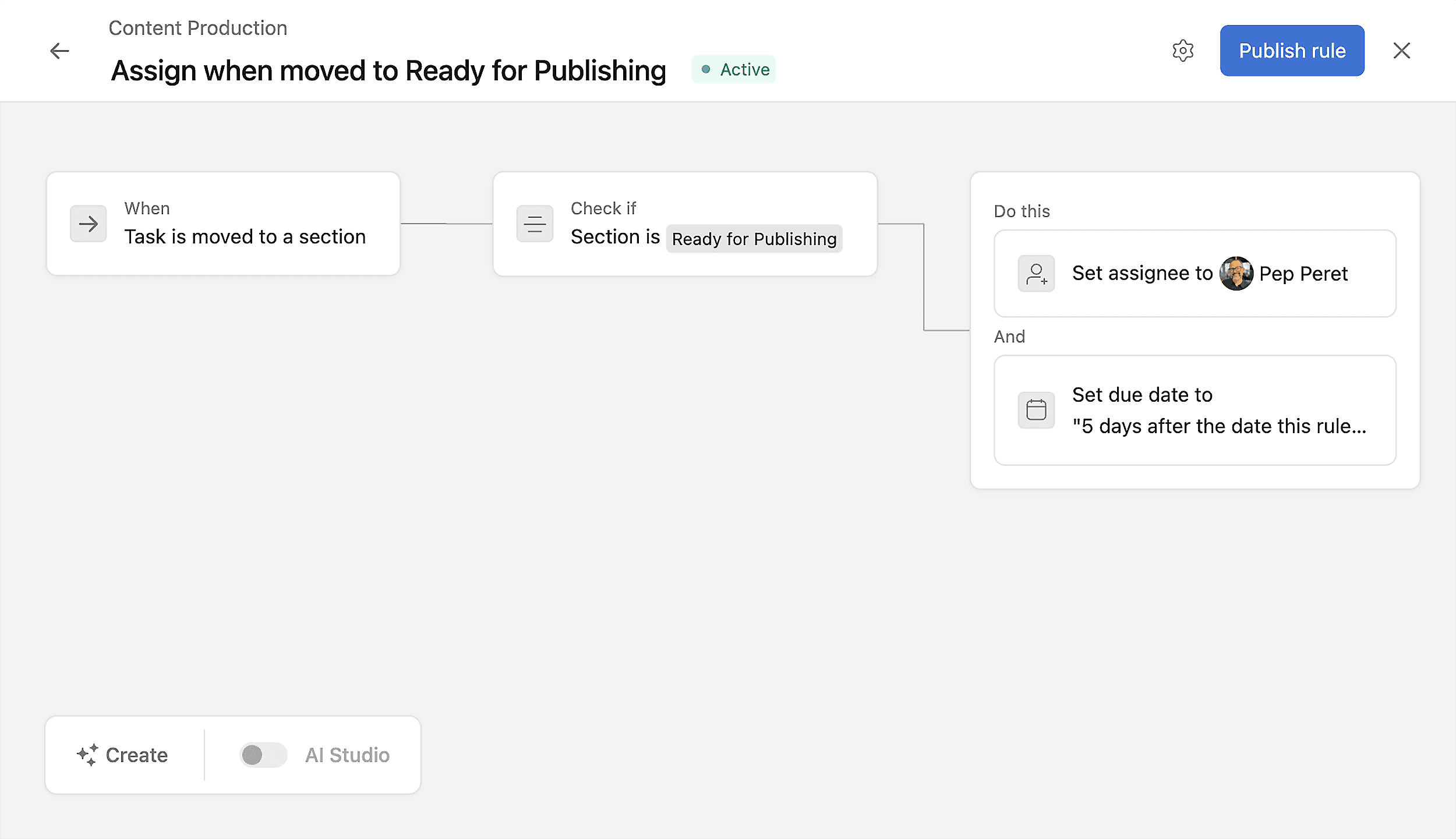 Set a rule to auto-assign Set a rule to auto-assign