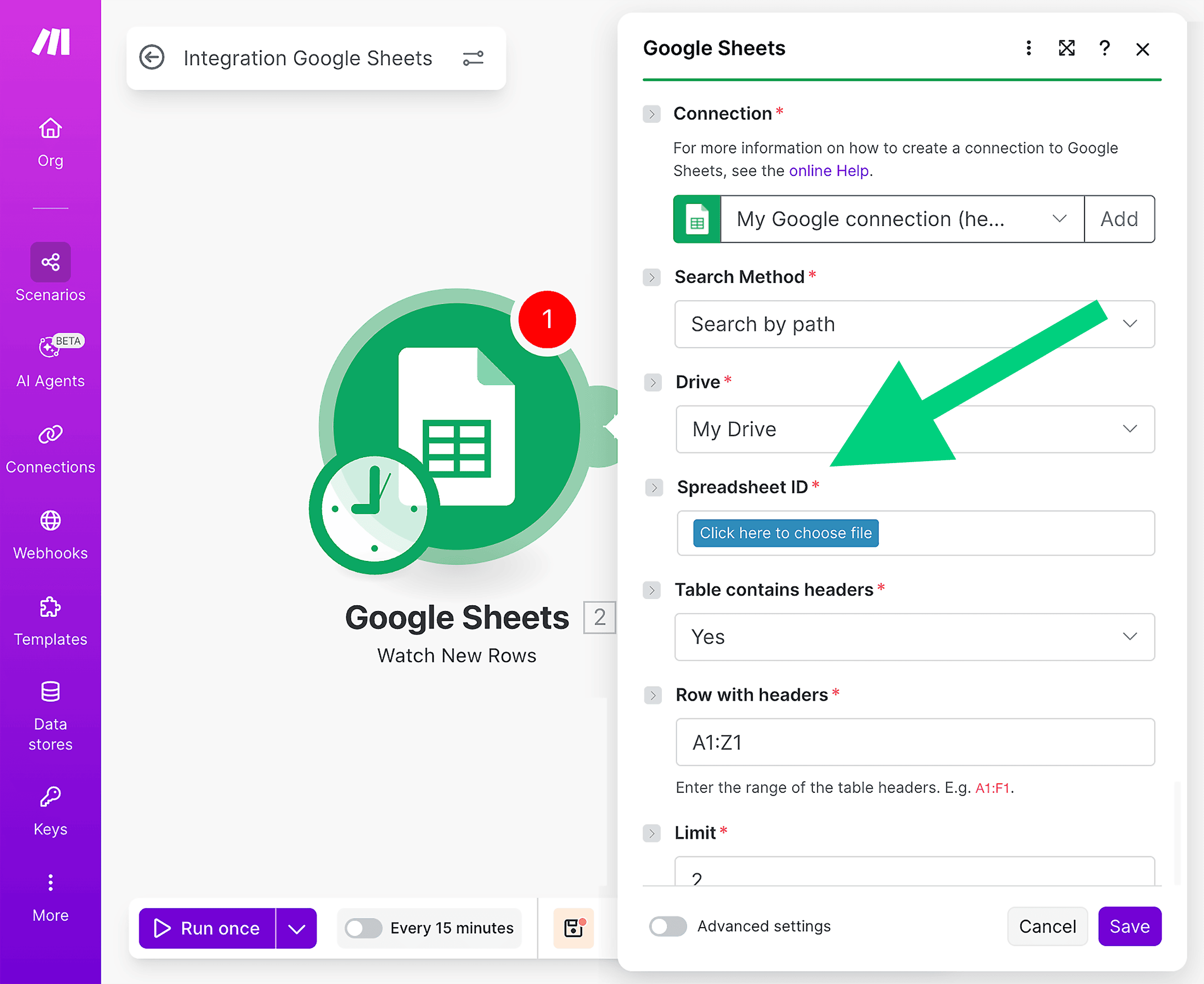 Spreadsheet ID Spreadsheet ID