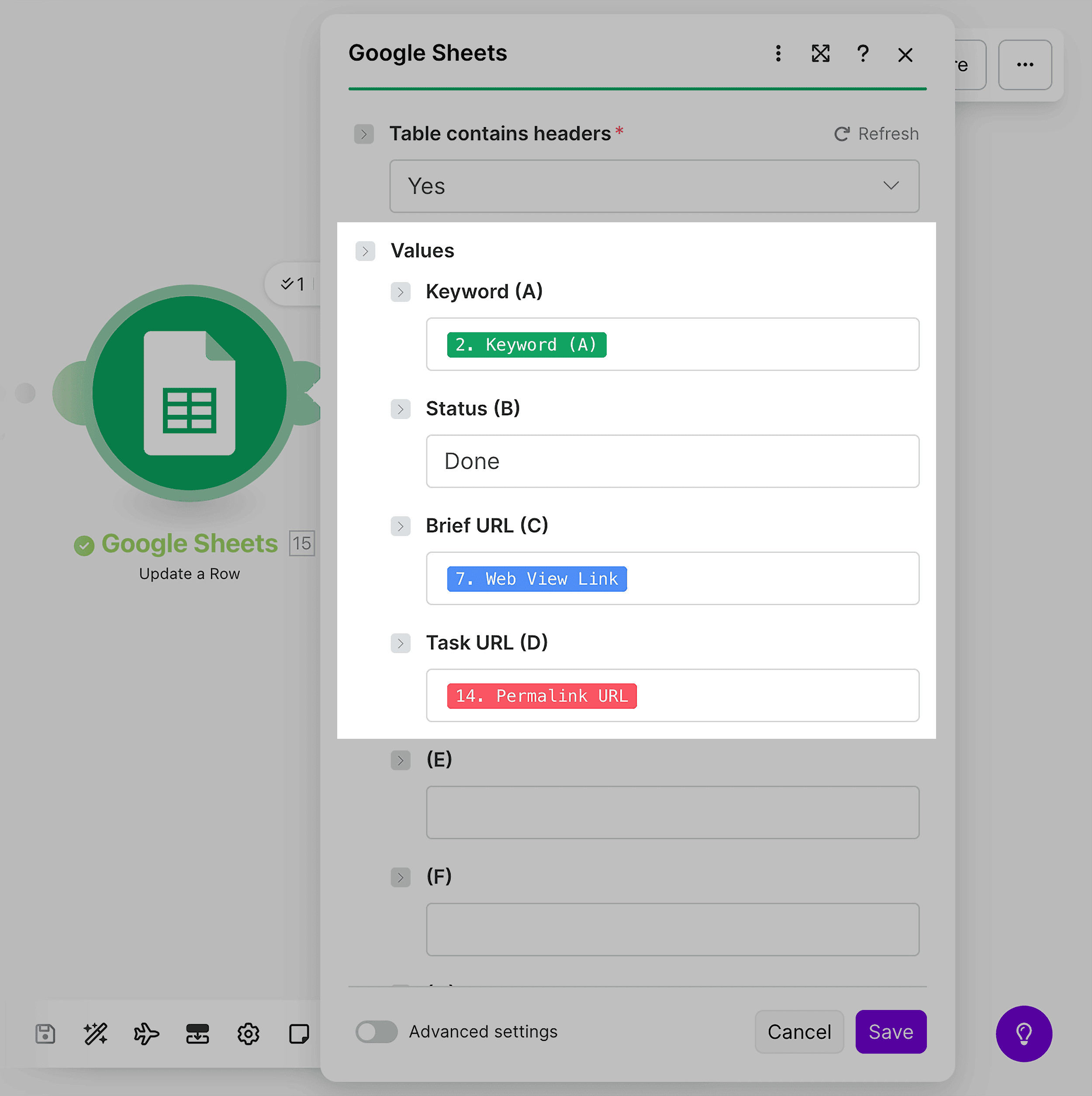 Status column is updated – Done Status column is updated – Done