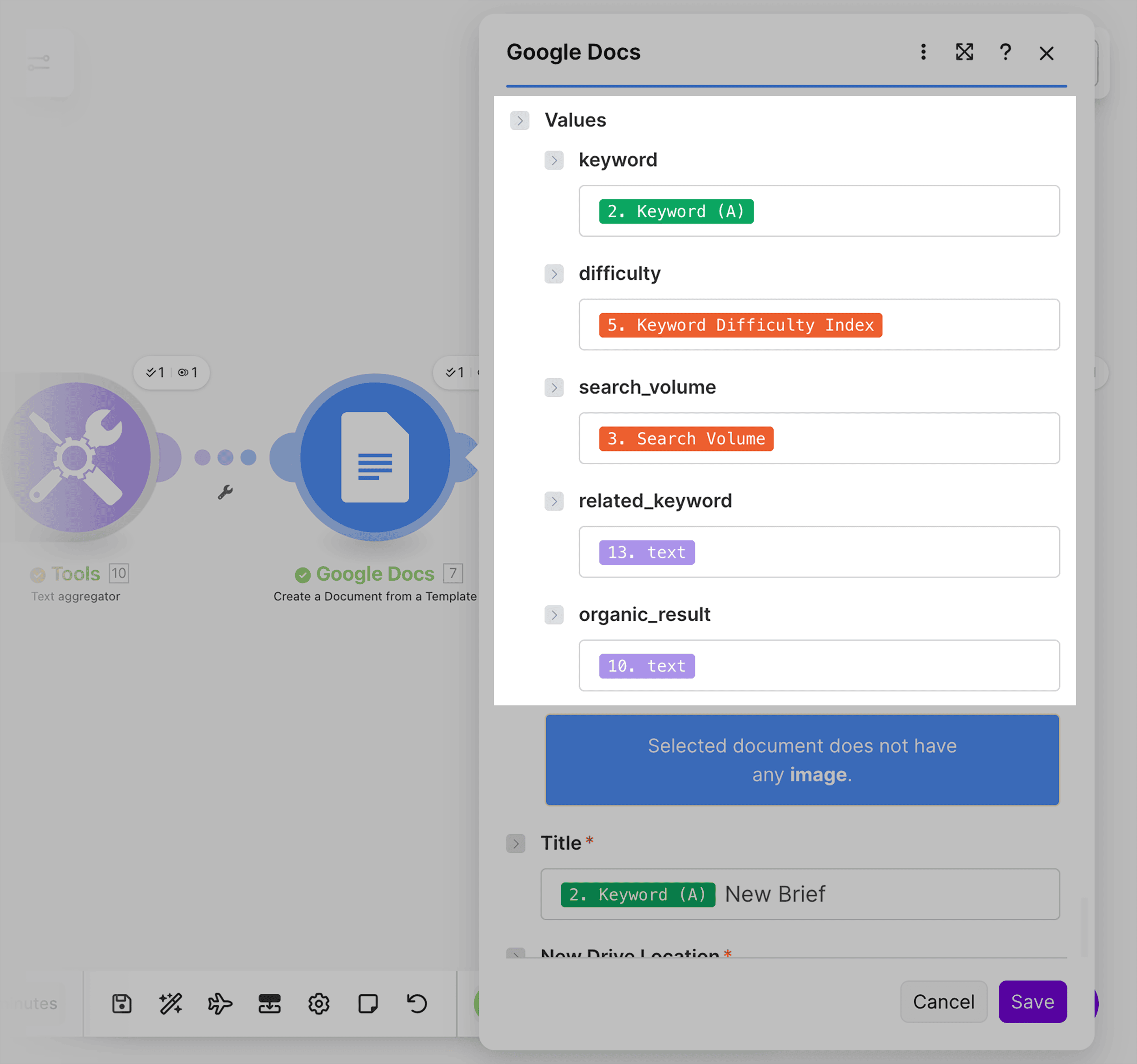 Values fields Values fields