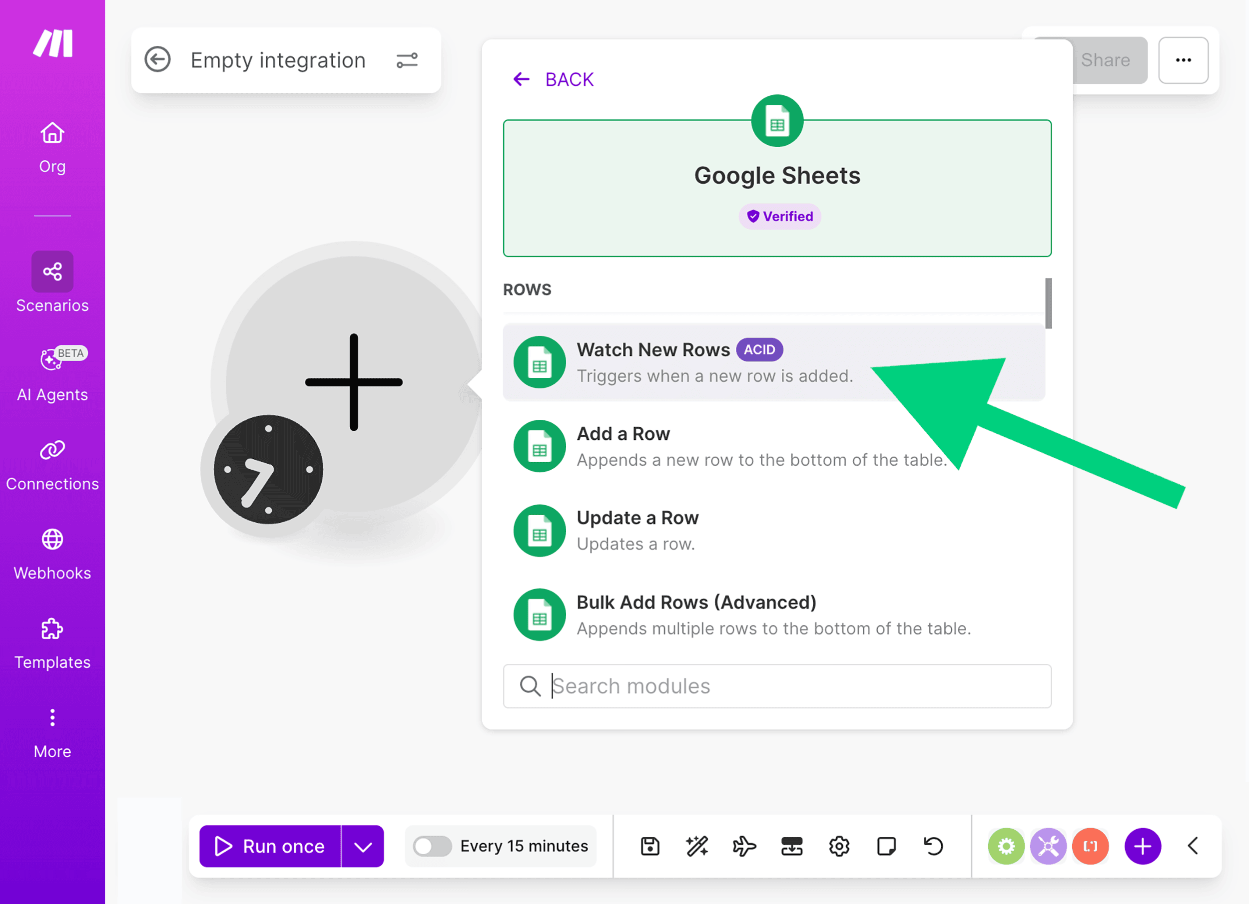 Watch New Rows Watch New Rows