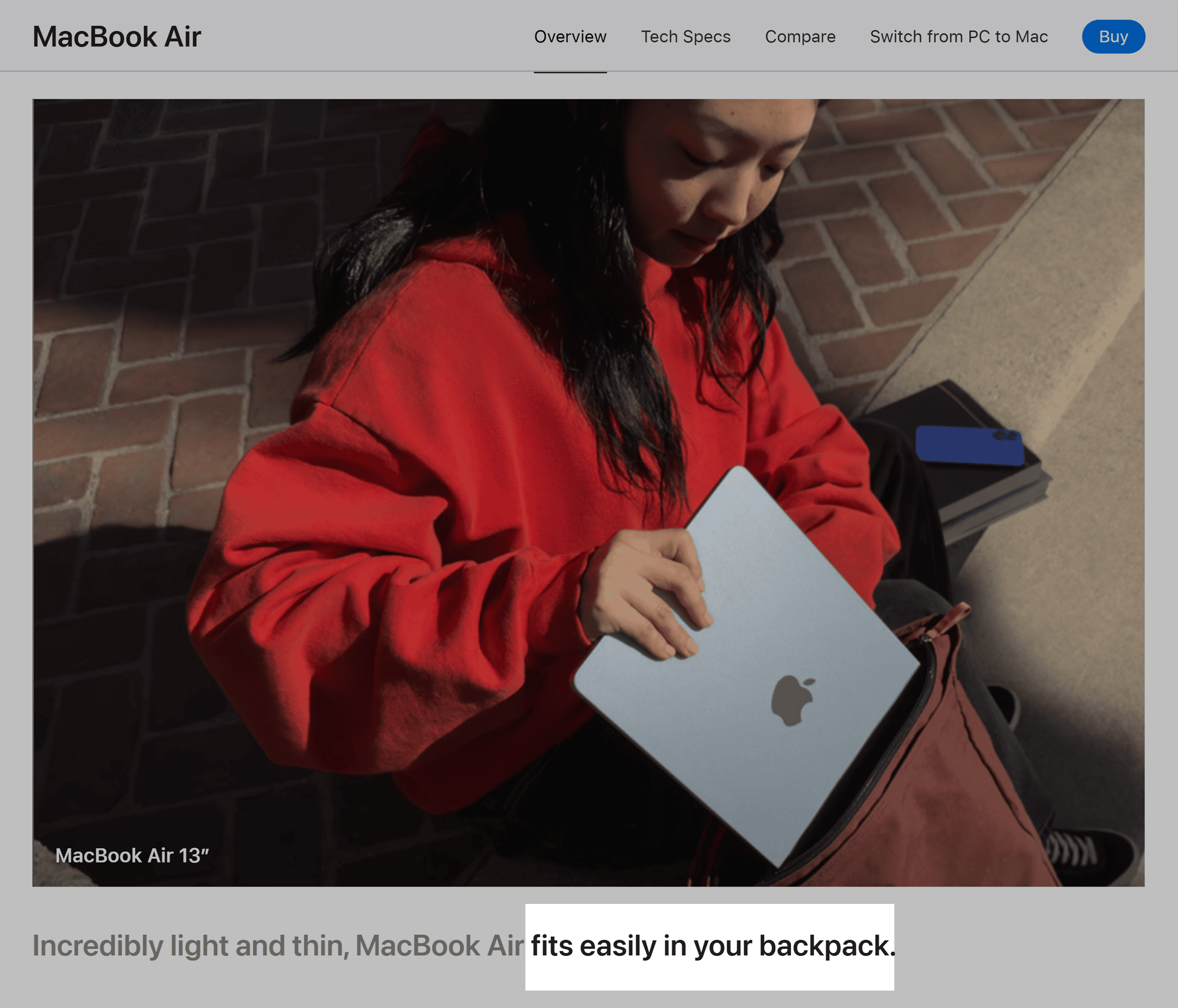 Apple &ndash; Macbook Air