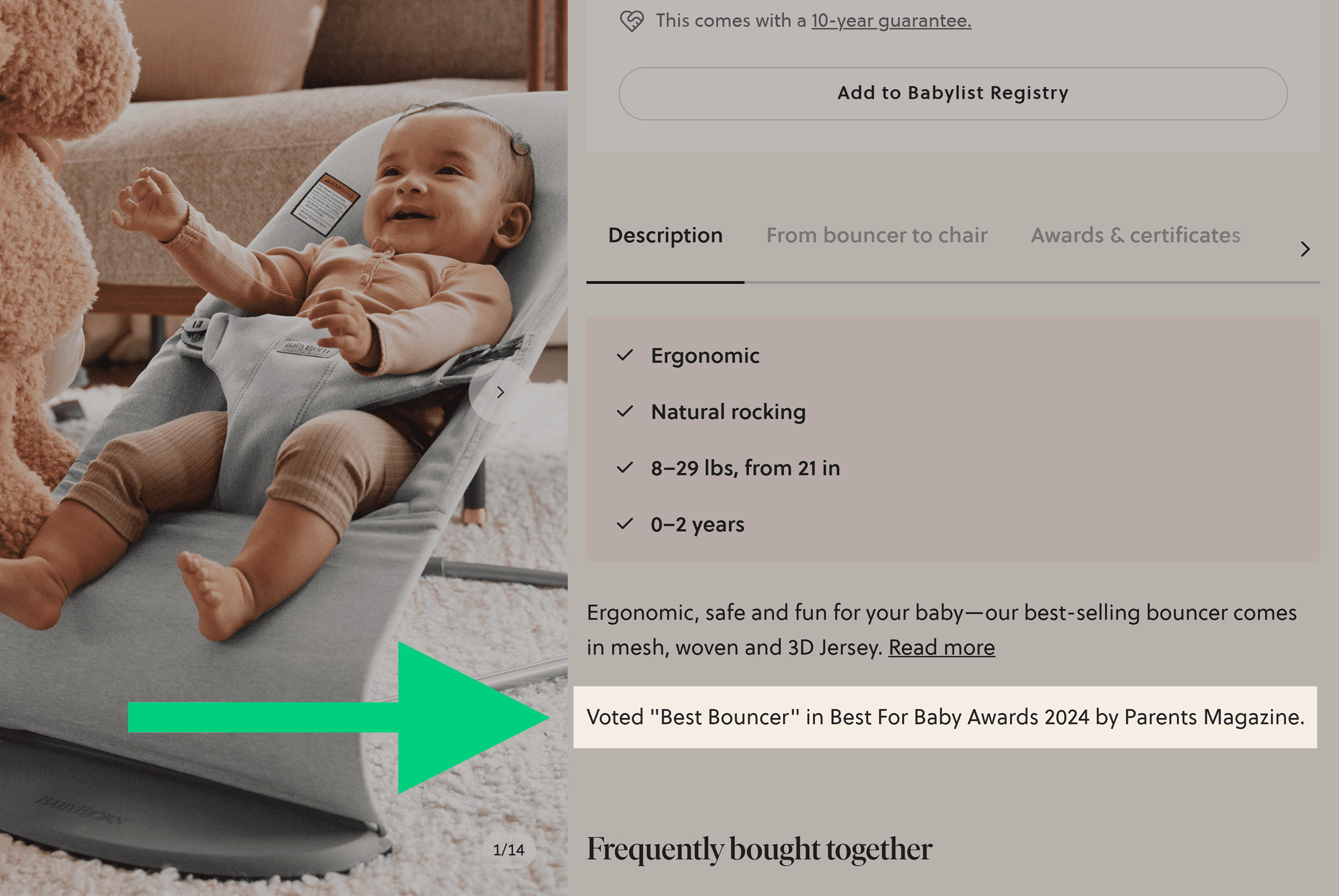 BabyBjorn &ndash; Parents Magazine Award
