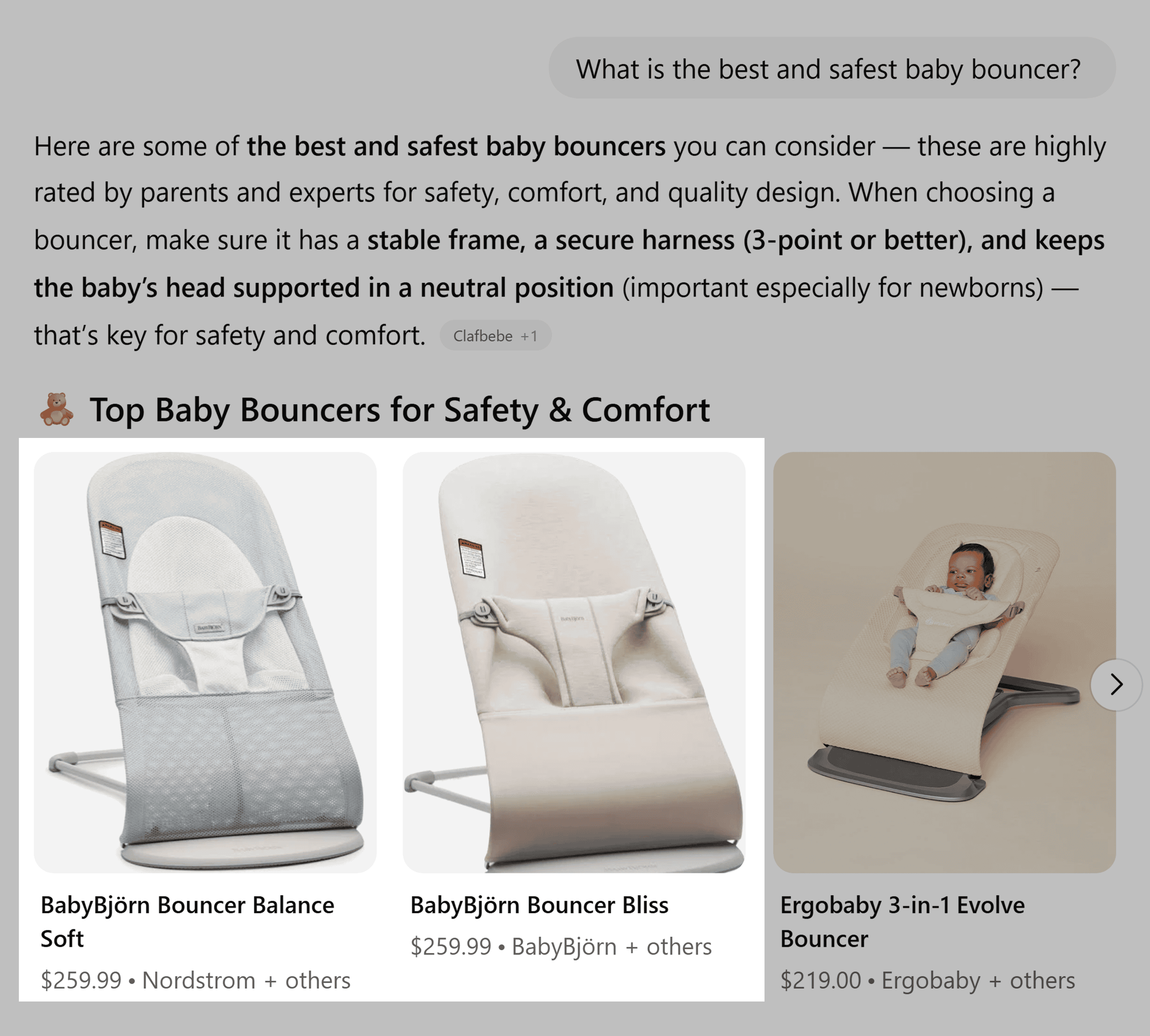 ChatGPT &ndash; Best and safest baby bouncer