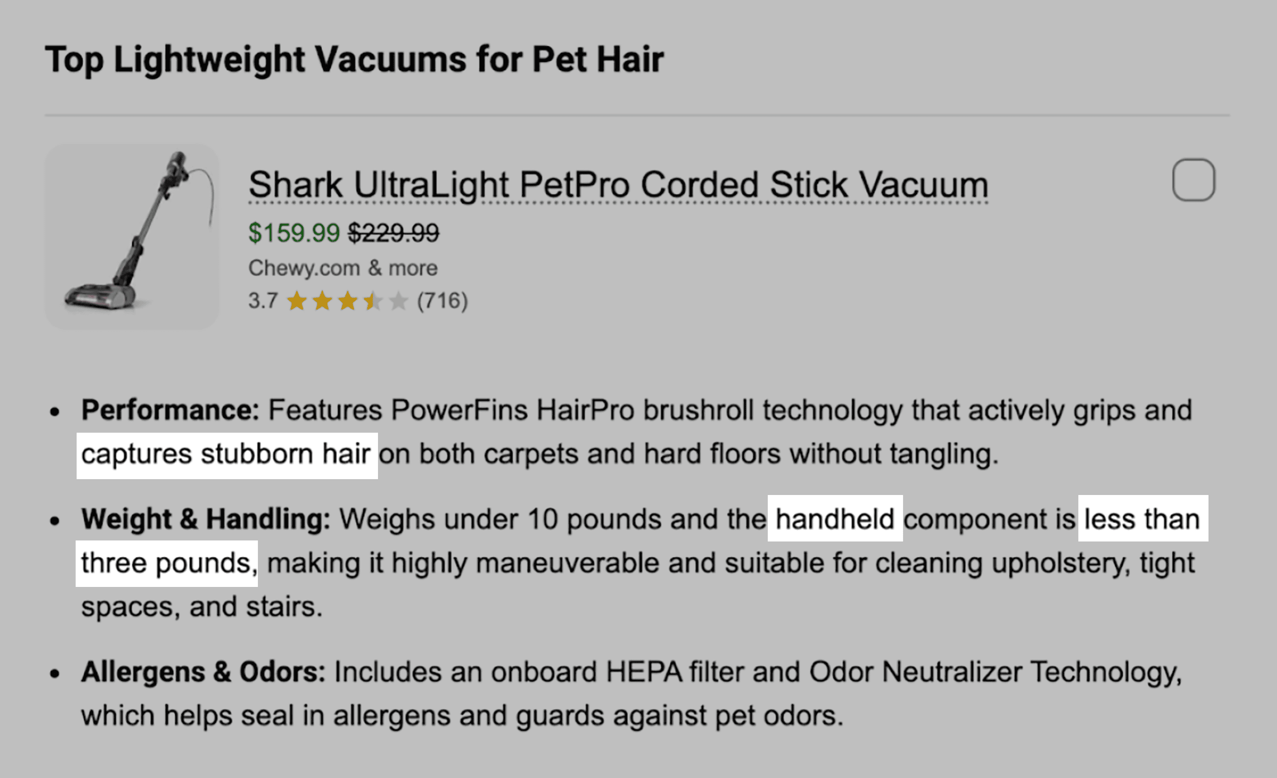 Google AI Mode &ndash; Item description