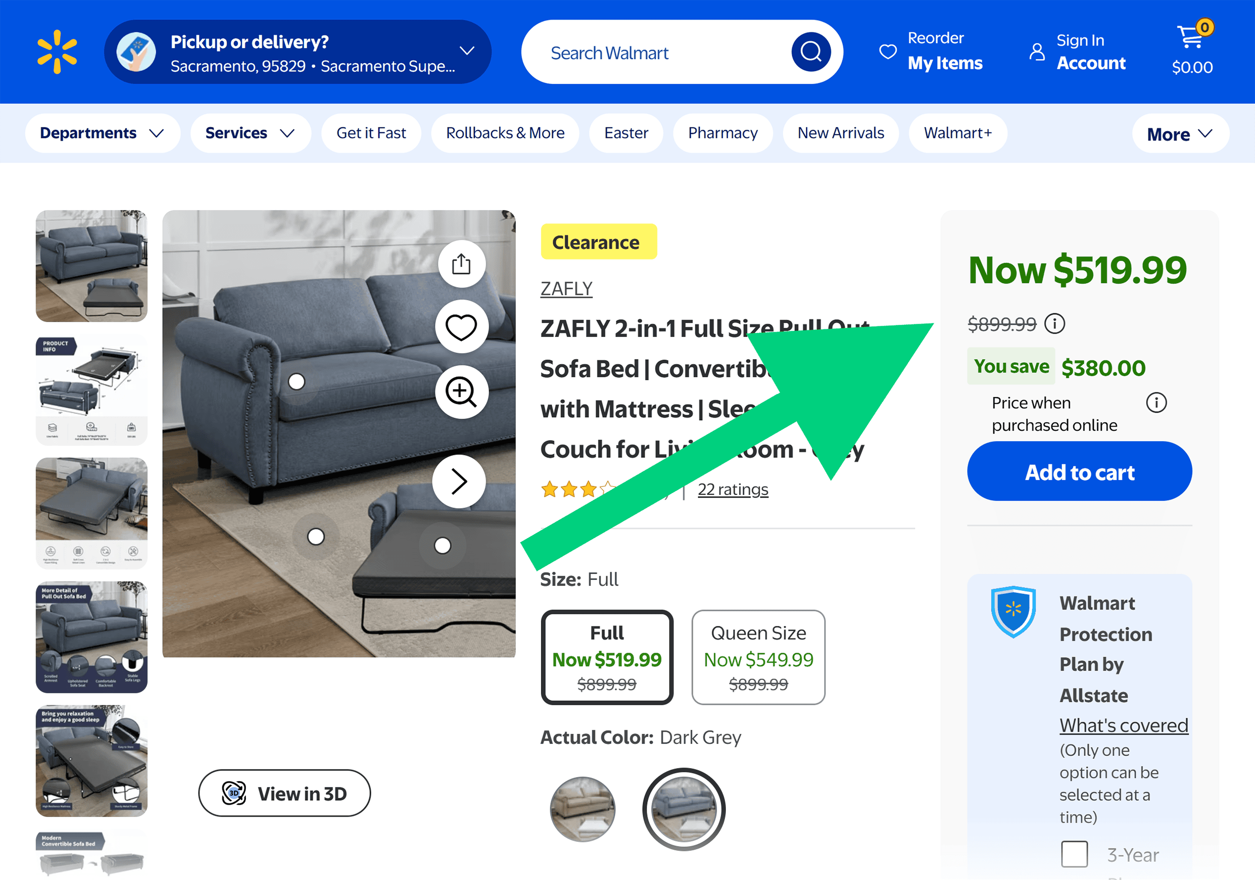 Walmart &ndash; Previous prices versus discount