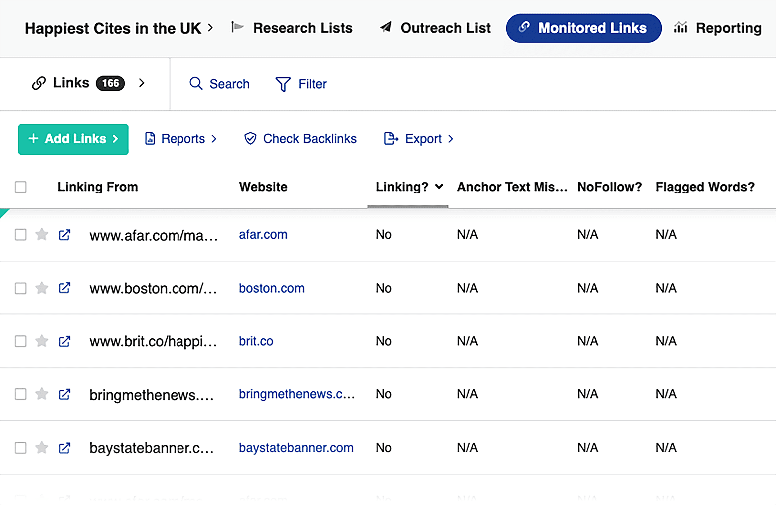 BuzzStream &ndash; Link tracking
