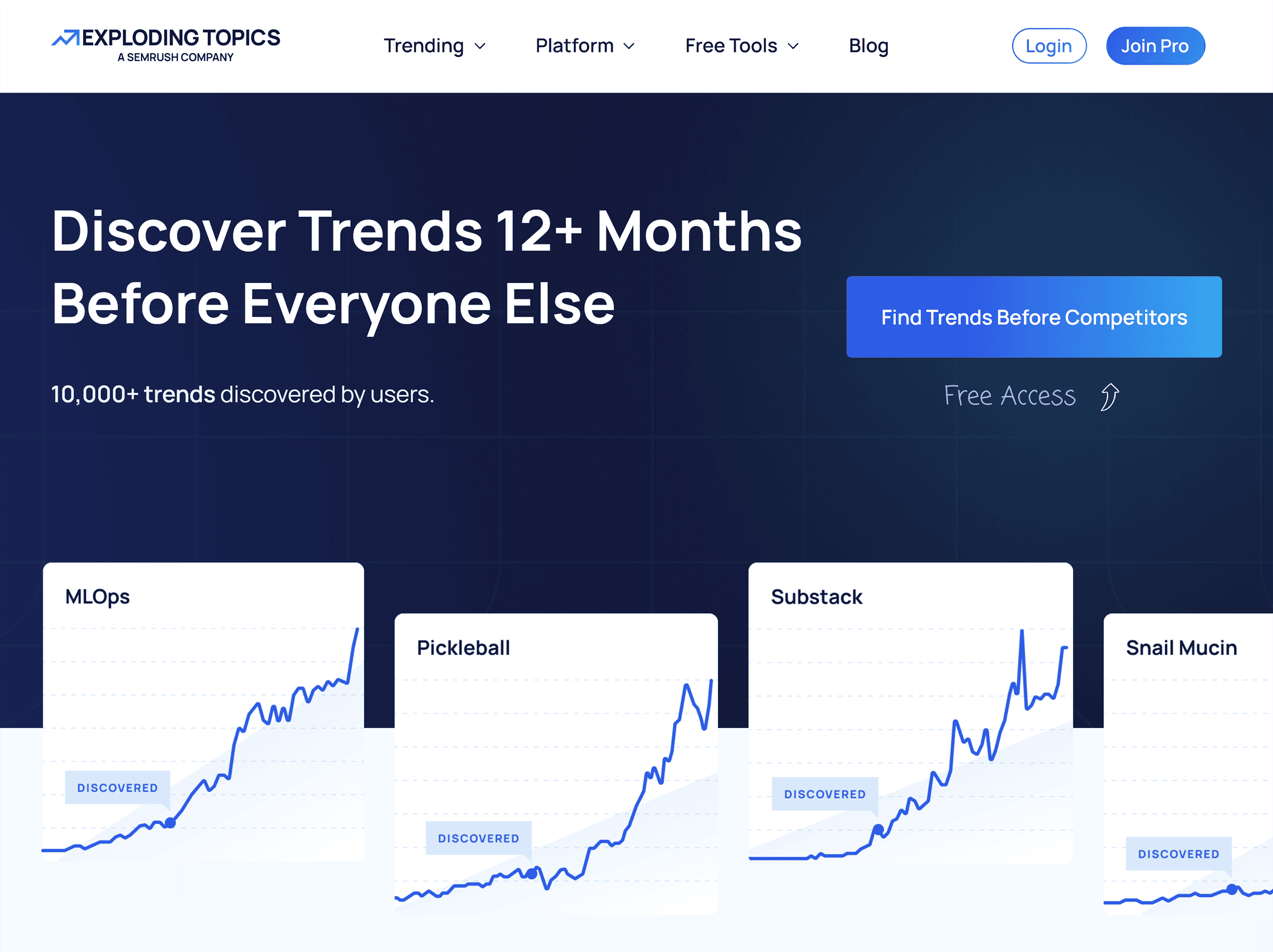 Exploding Topics &ndash; Homepage