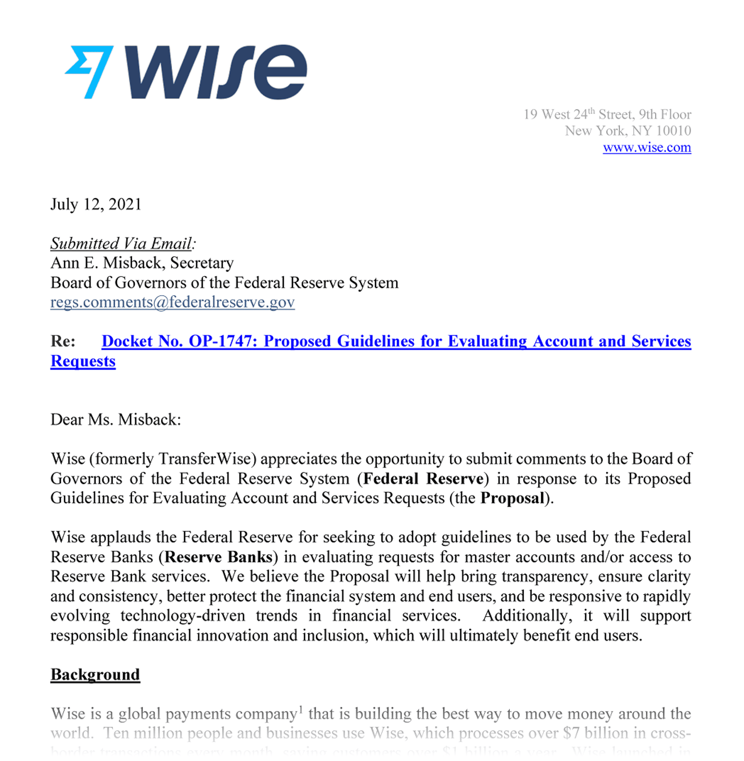 Federal Reserve &ndash; Wise