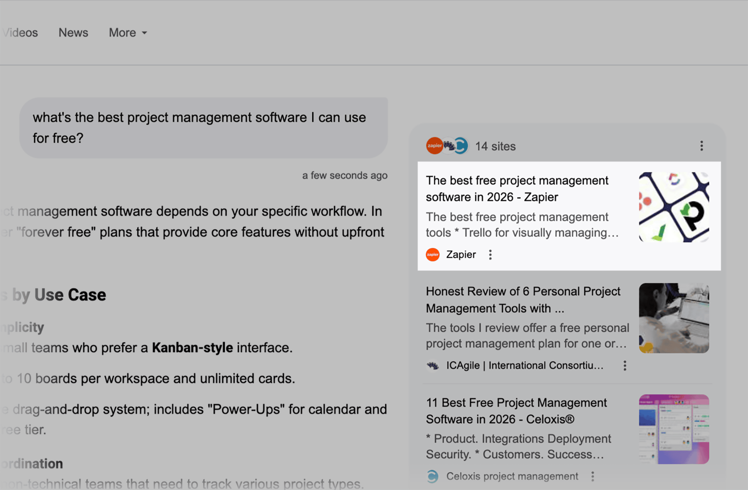 Google AI Mode &ndash; Zapier cited