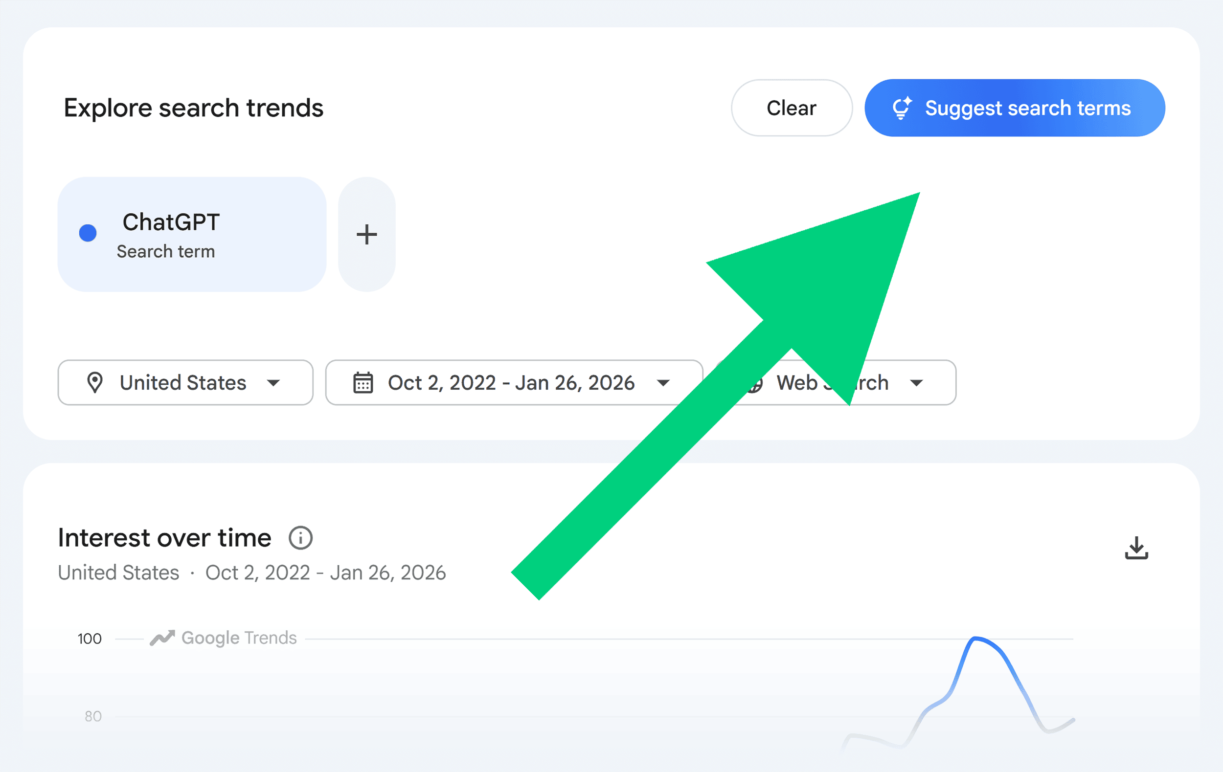 Google Trends &ndash; Gemini &ndash; Suggest terms