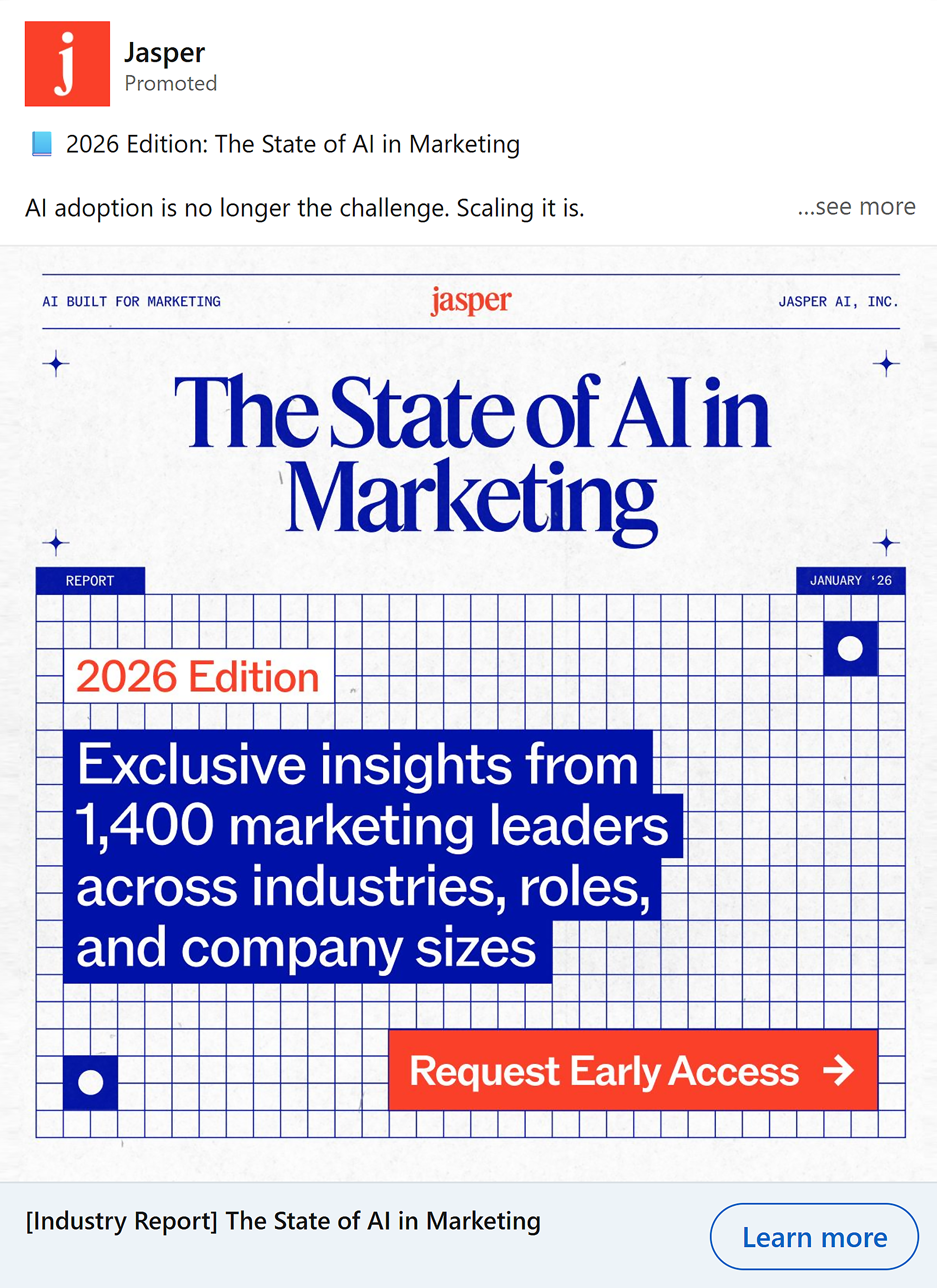 LinkedIn &ndash; Ad Library &ndash; Jasper