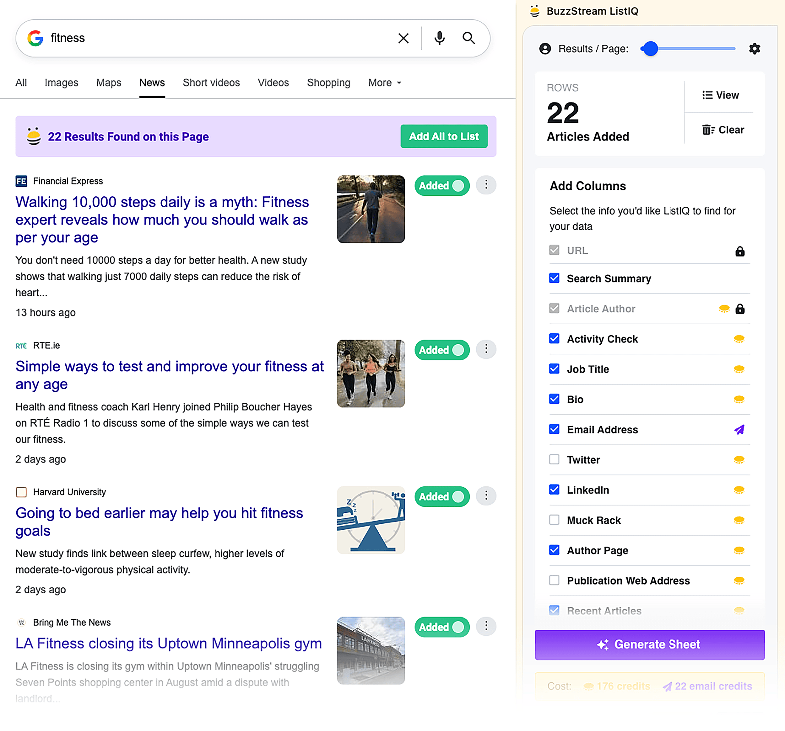 ListIQ in Google SERP