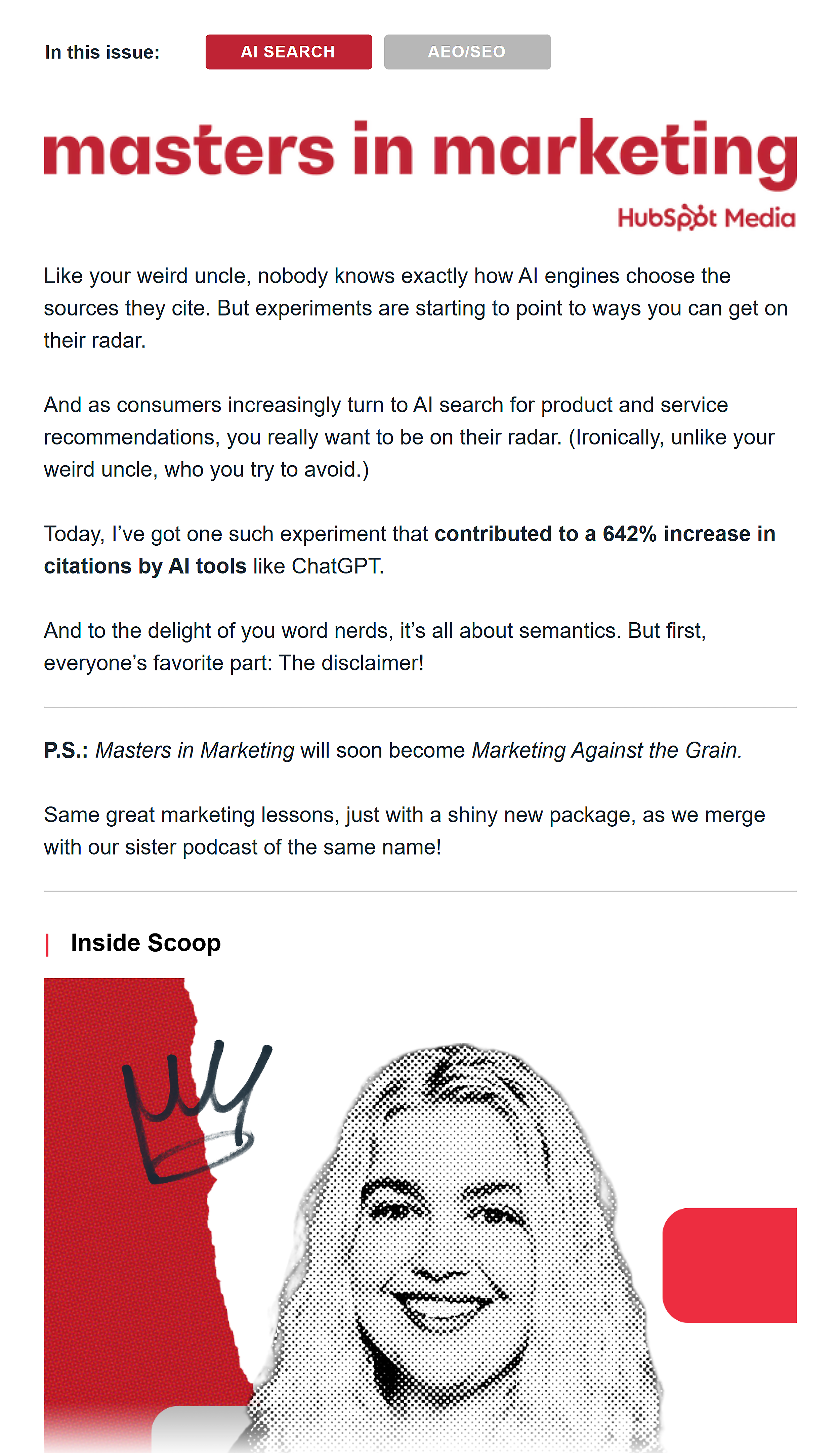 Masters in marketing