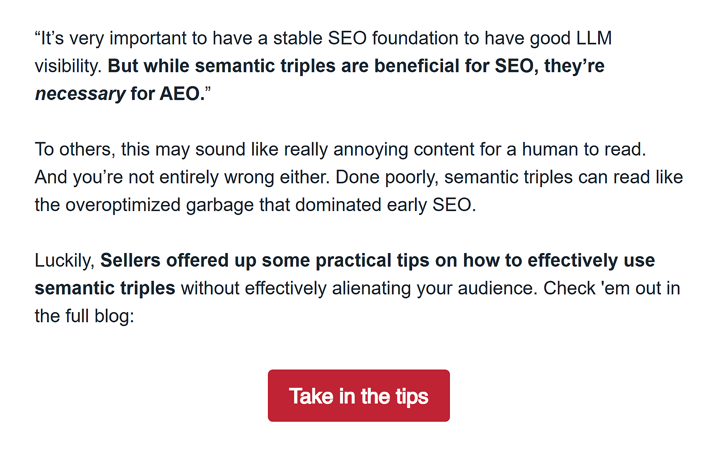 Point readers to HubSpot blog