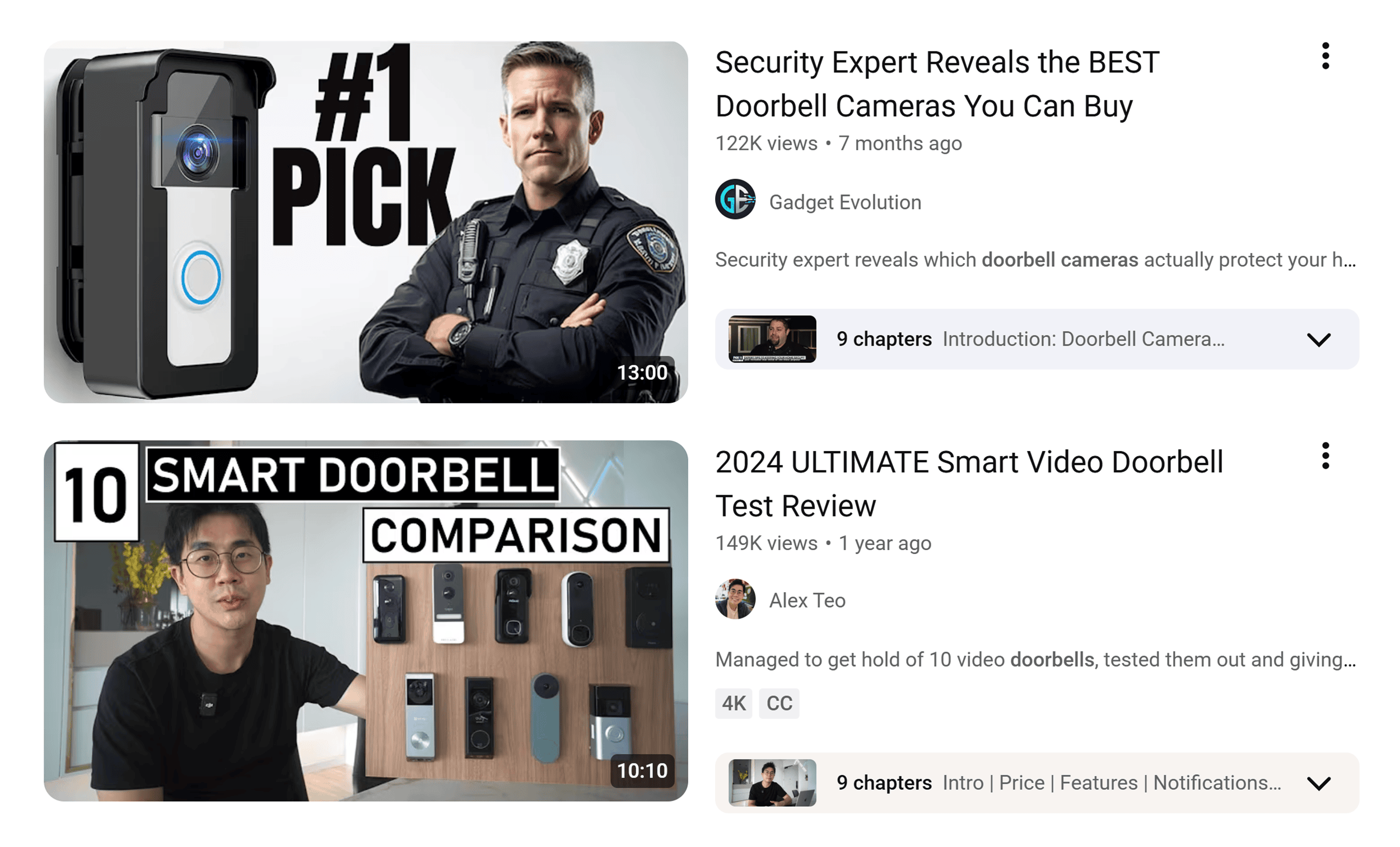 YouTube &ndash; Best doorbell camera &ndash; Expert