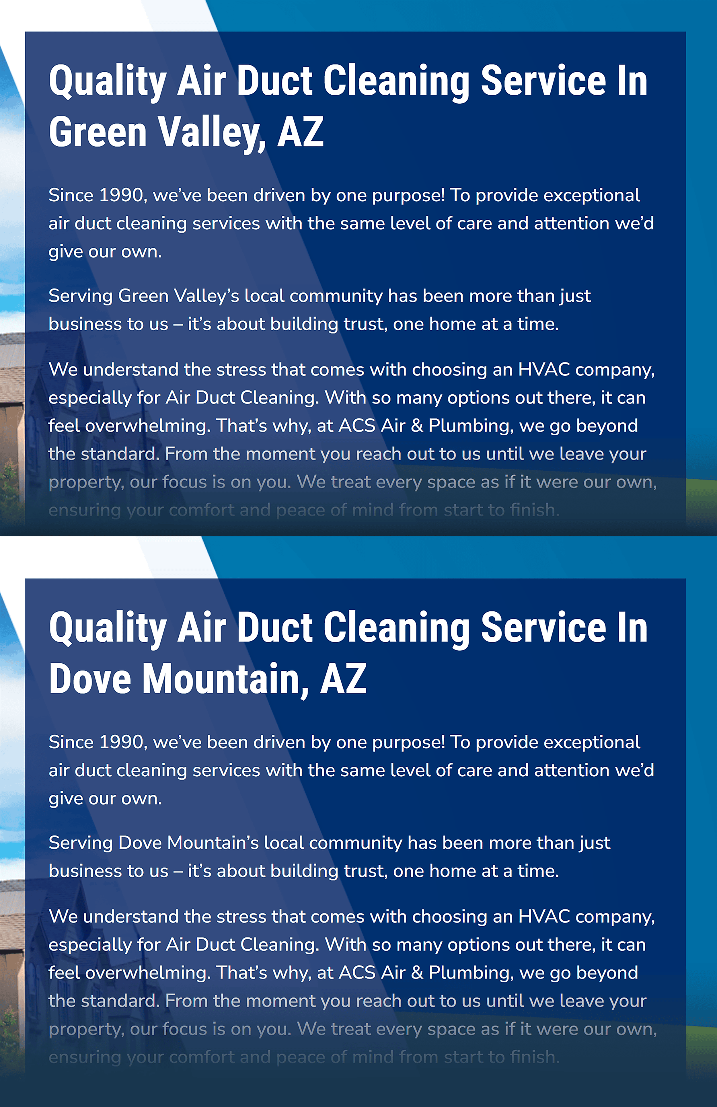 ACS HVAC – Duplicate content