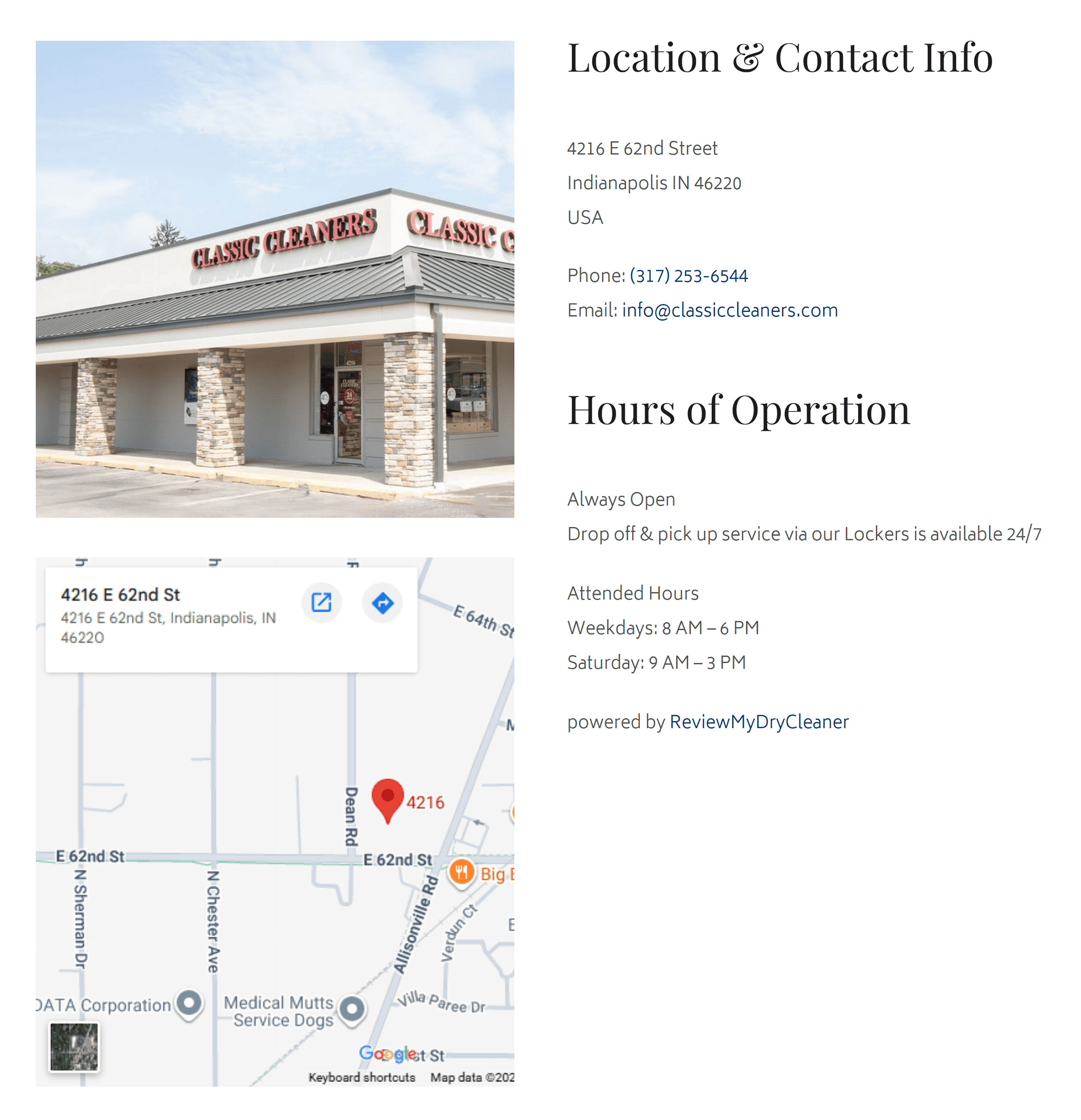 Classic Cleaners – Broad Ripple