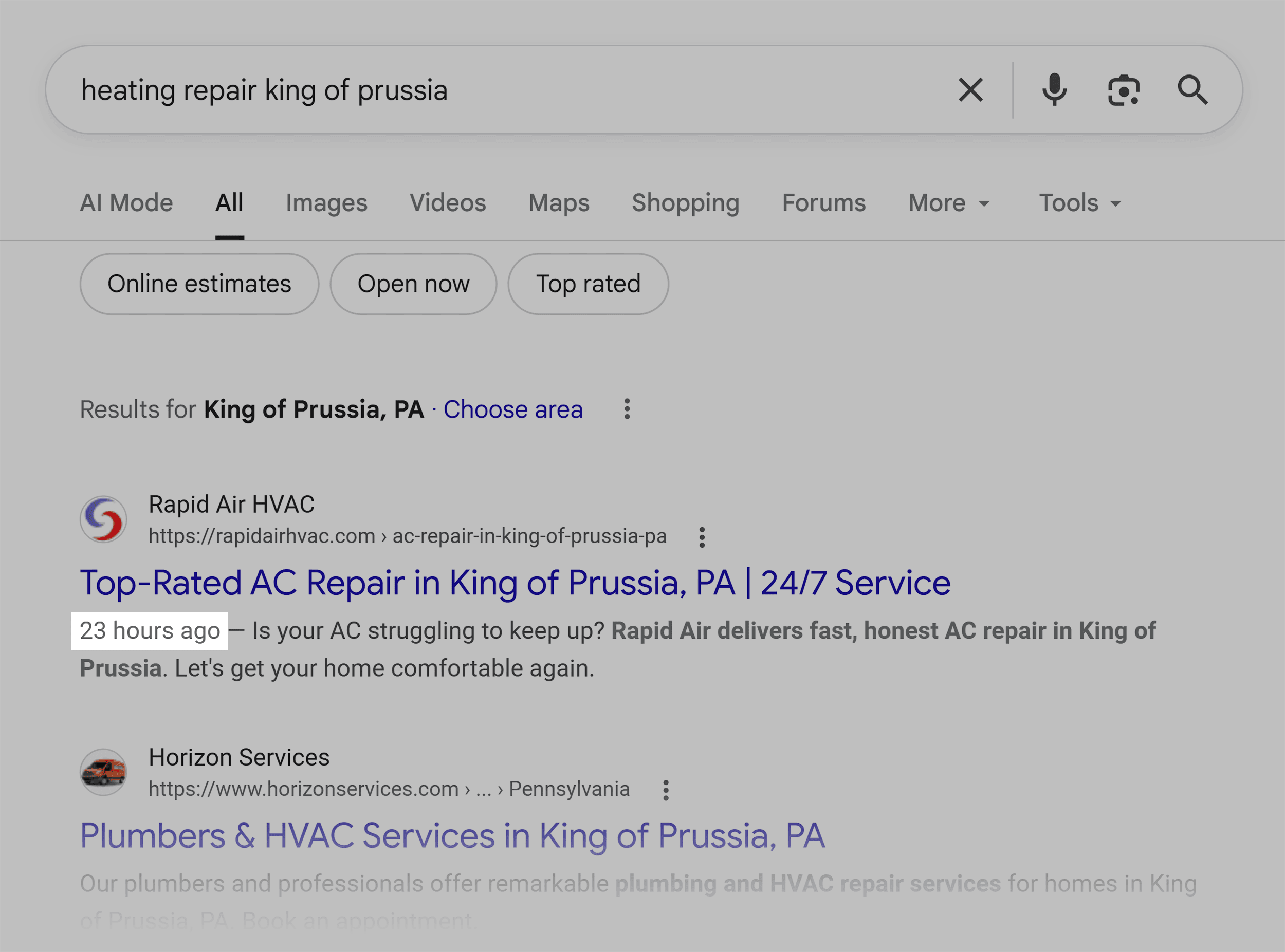 Google SERP – Fast page ranking