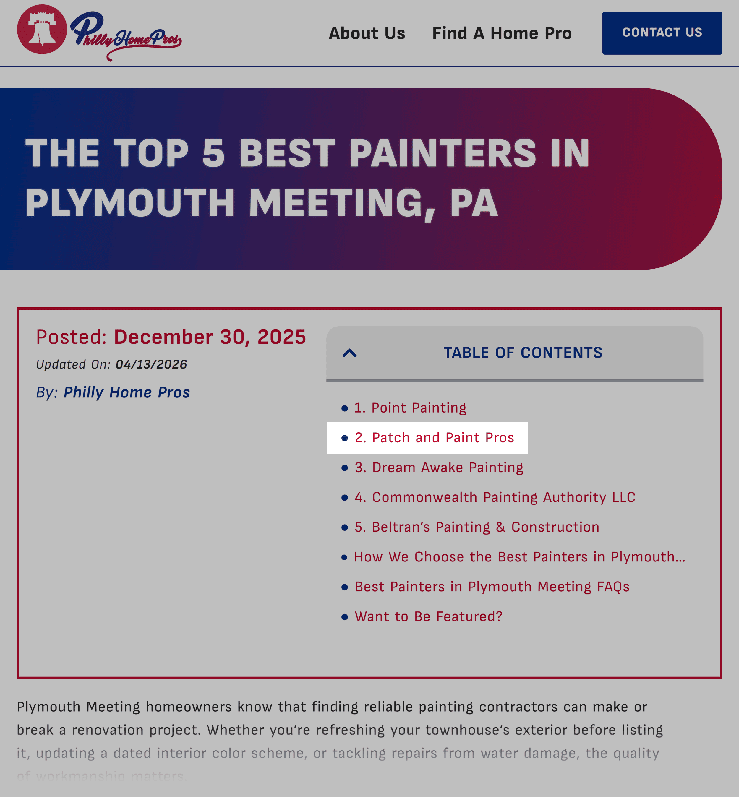 Philly Home Pros &ndash; Best painters in Plymouth Meeting